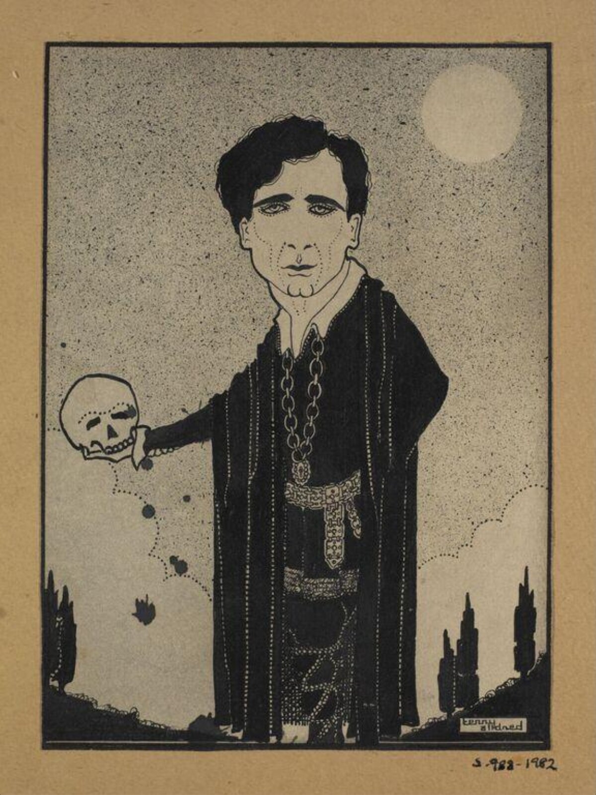 Drawing, Terry Alldred, early 20th century