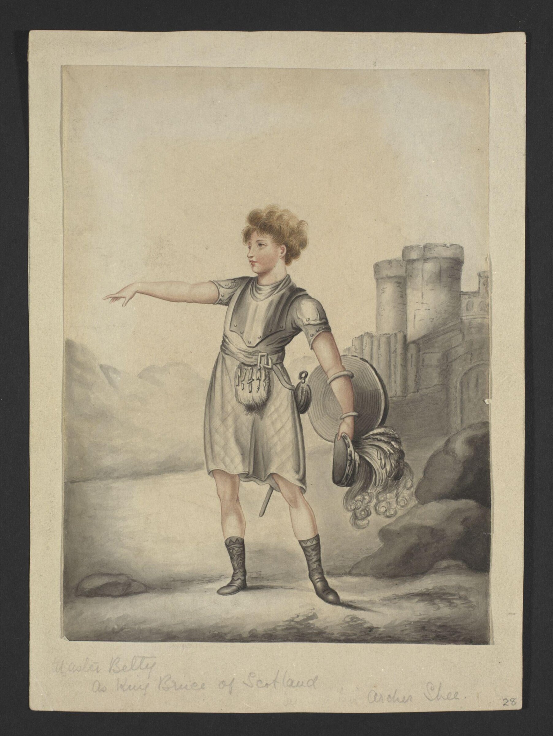 Watercolour, Martin Archer Shee, 1769-1850