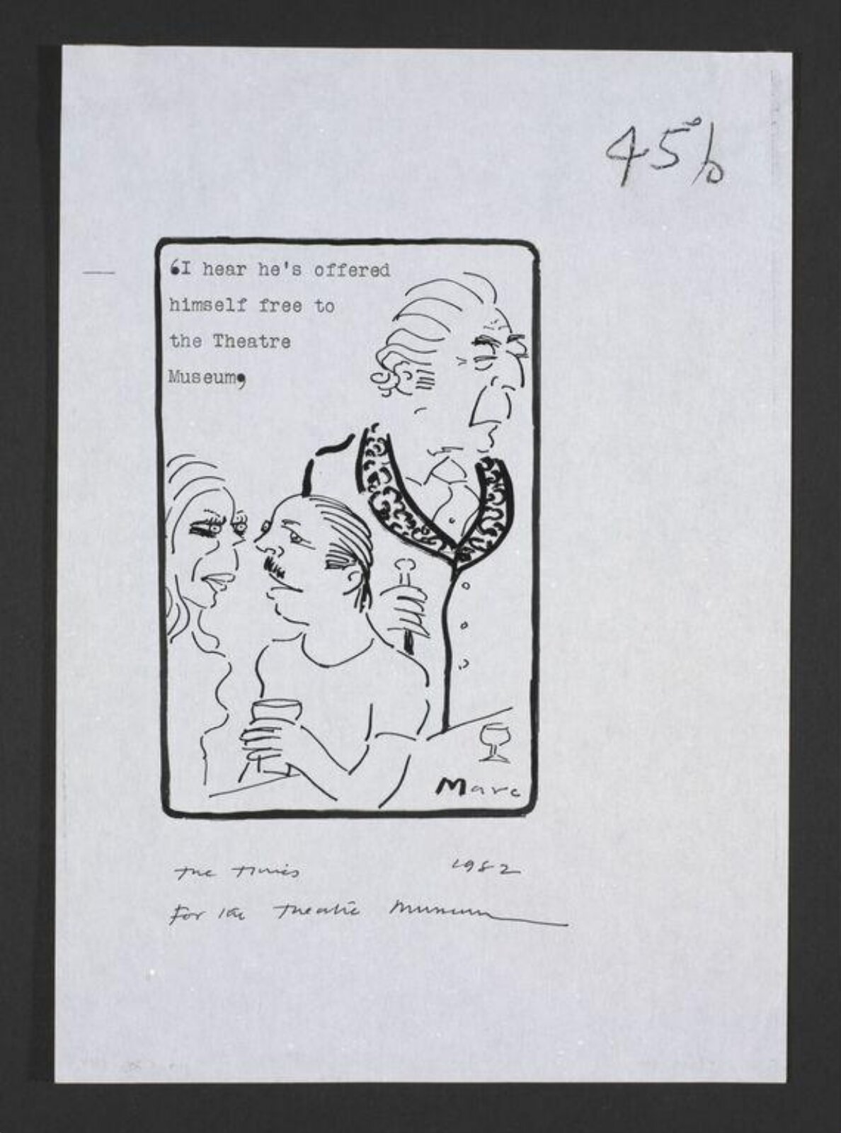 Drawing, The Times, 23/07/1982