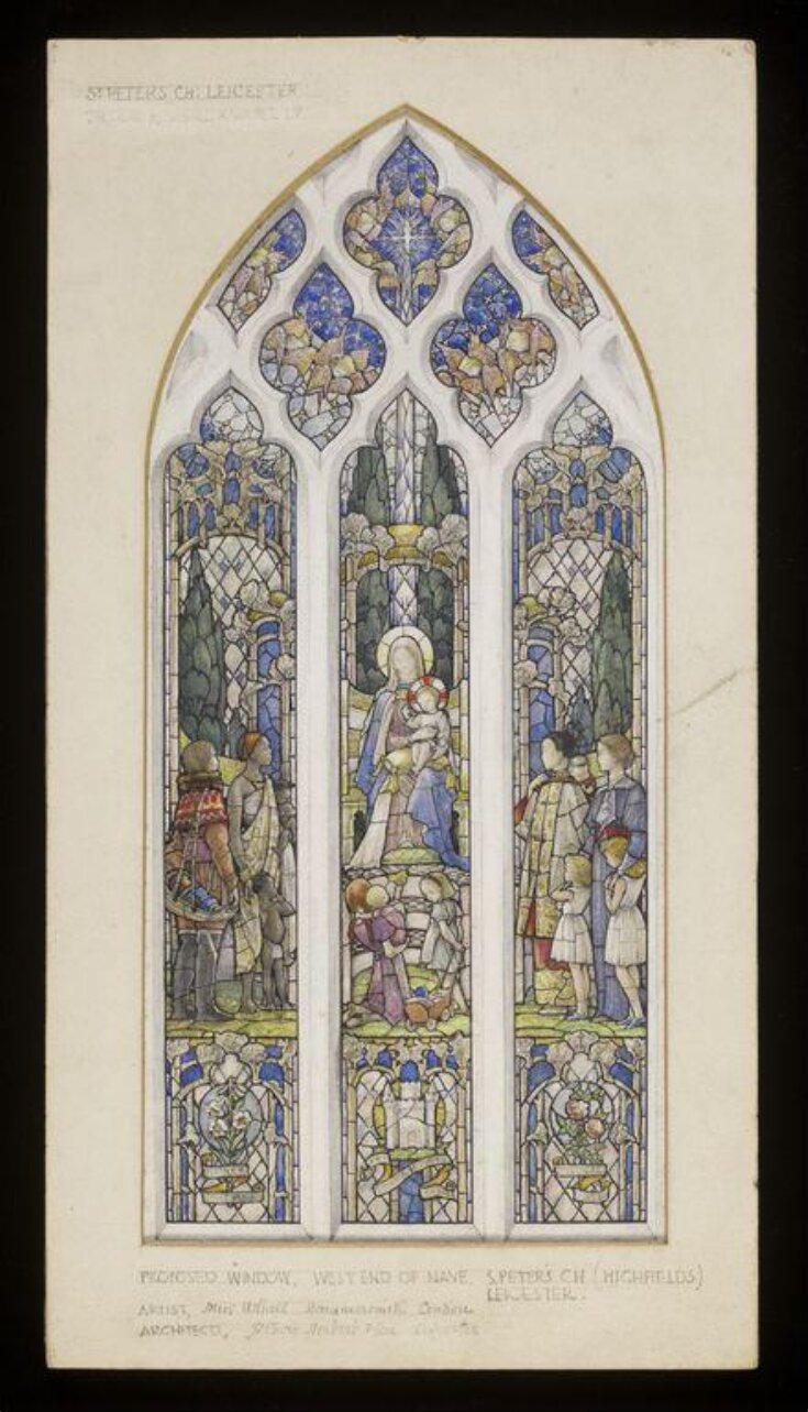 Design for a stained glass window in the Church of St Peter, Highfields, Leicester top image