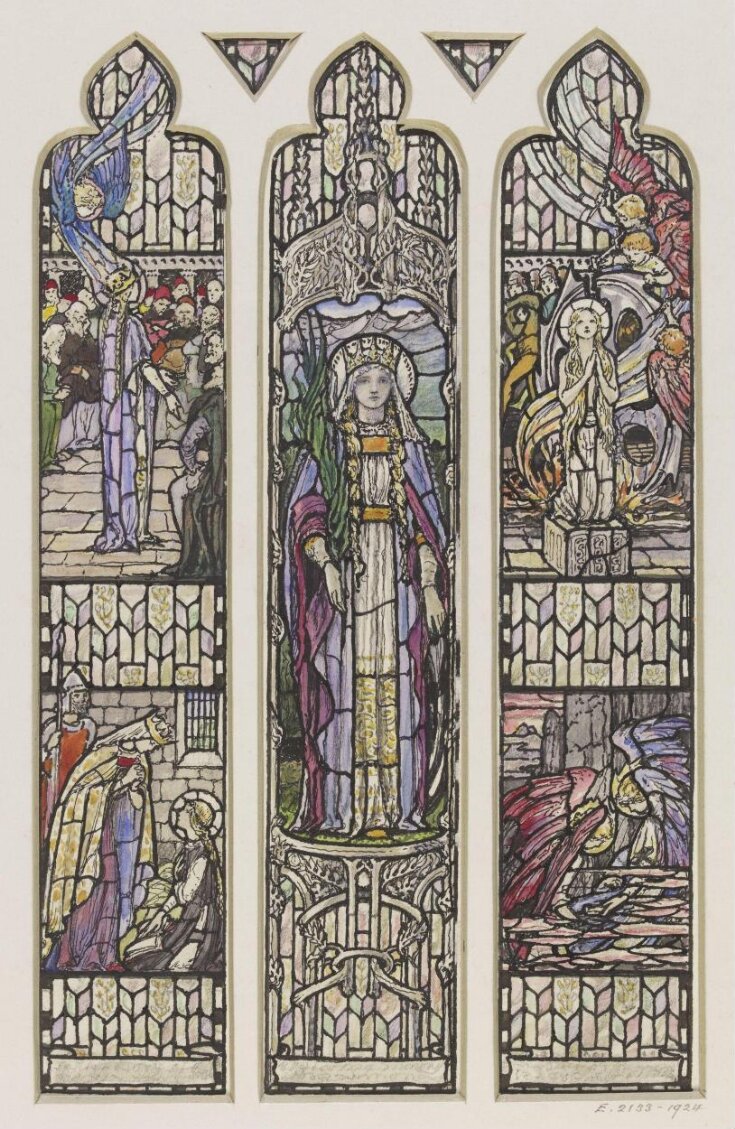 St Catherine window top image