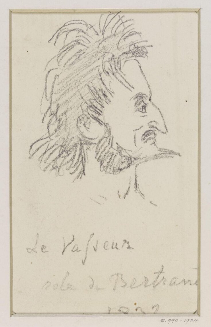 drawing of Le Vasseur as Bertrand top image