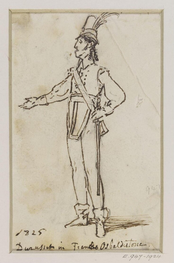 drawing of John Duruset in Rob Roy Macgregor top image