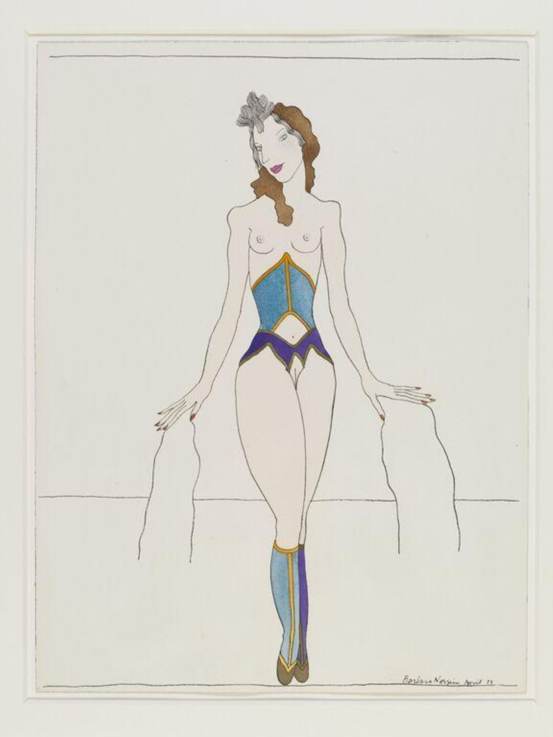 WomanGirl with Matching Boots, Barbara Nessim, 1973