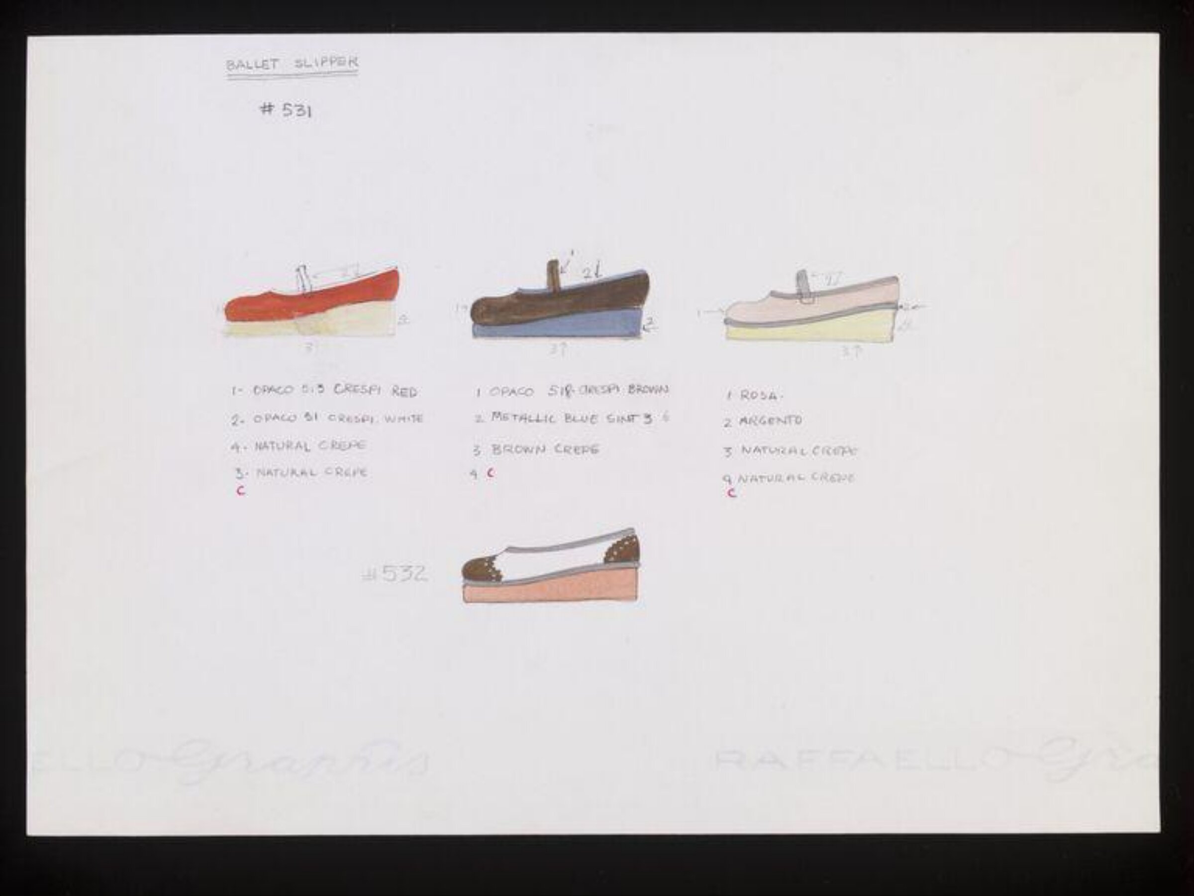 Ballet Slipper, Barbara Nessim, 1973