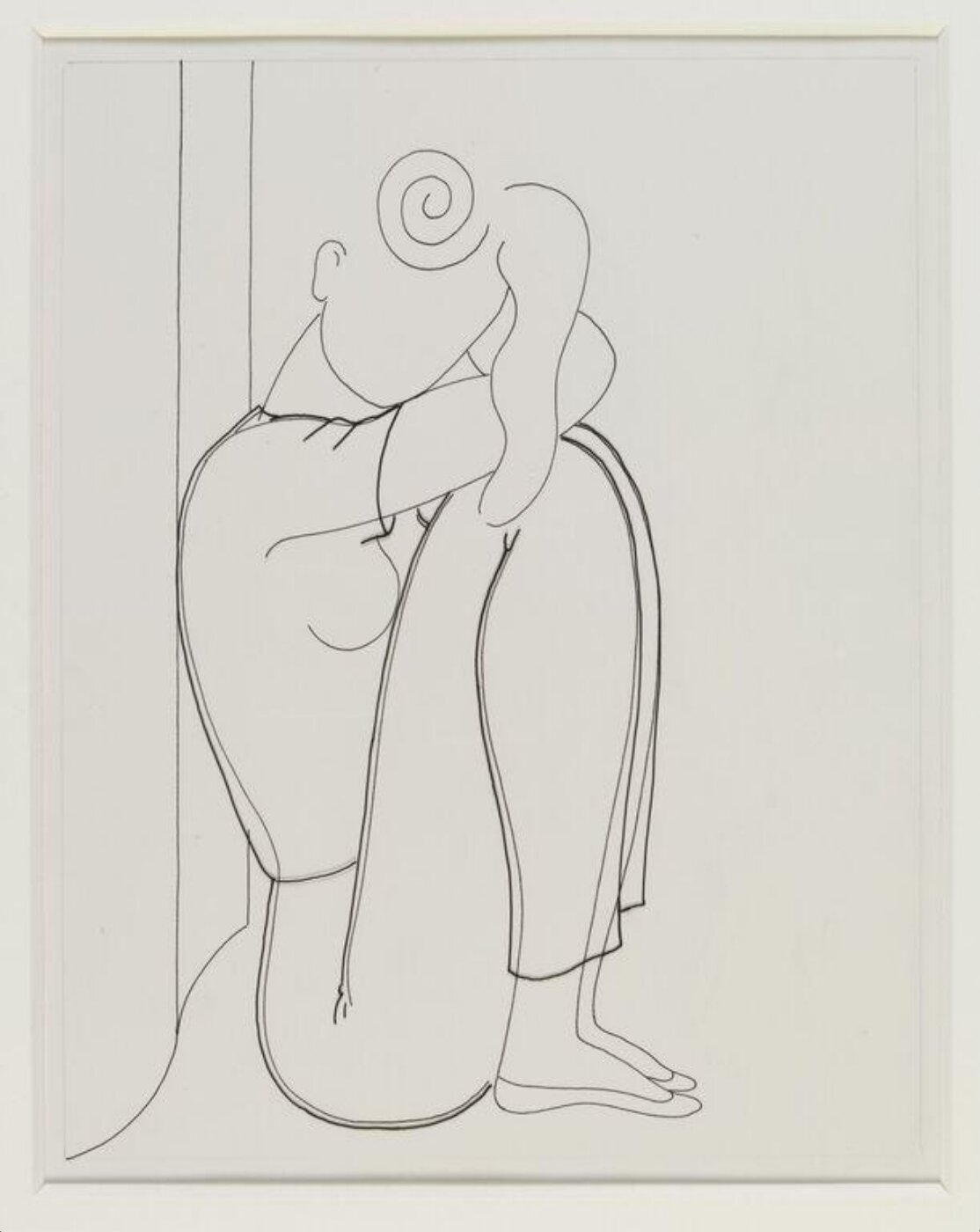 Barbara Nessim, Seated Figure #2