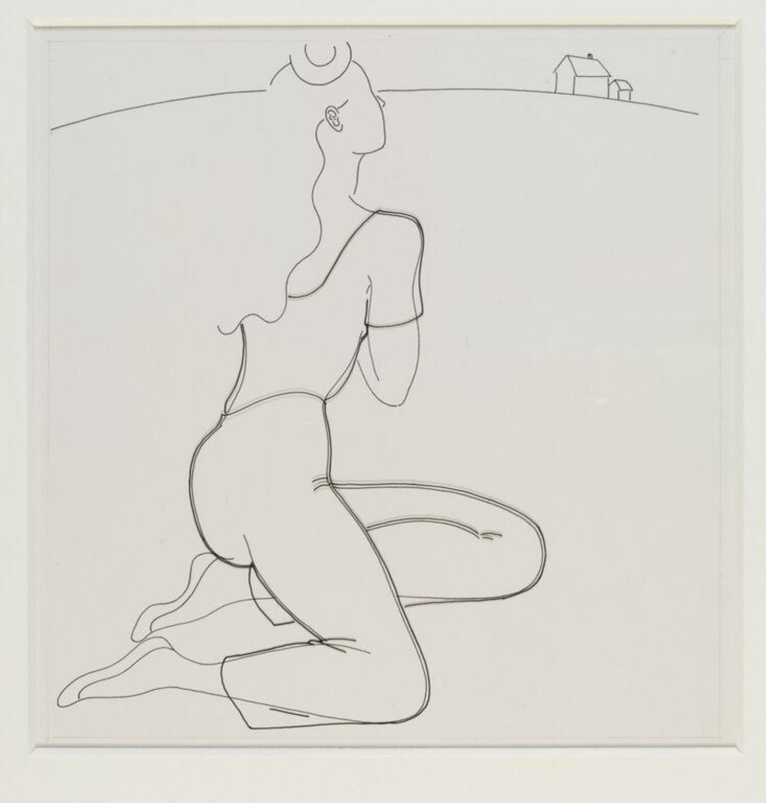 Woman On A Hillside, Barbara Nessim, 1991