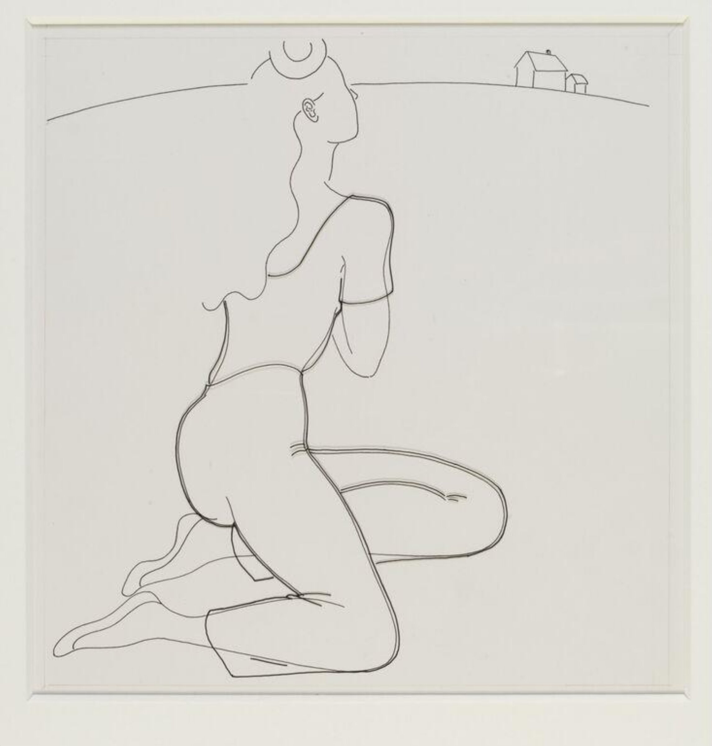 Woman On A Hillside, Barbara Nessim, 1991
