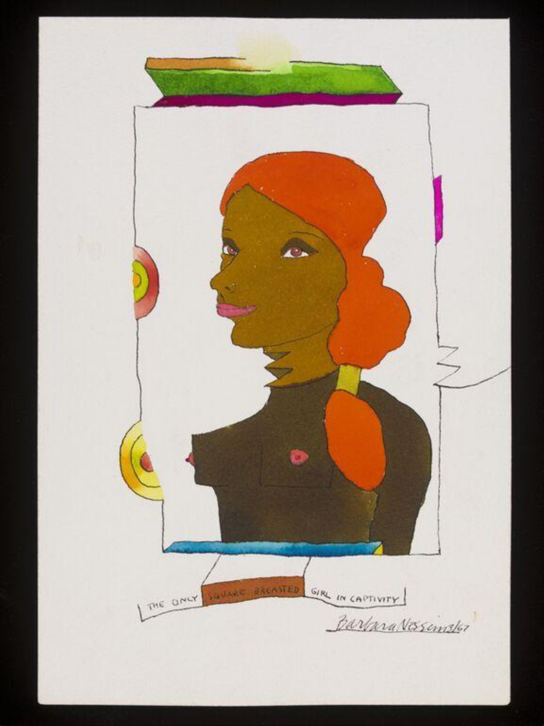 The Only Square Breasted Girl in Captivity, Barbara Nessim, 1967