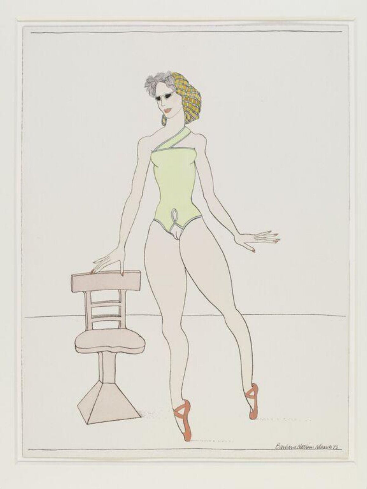 WomanGirl with Snood, Barbara Nessim, 1973