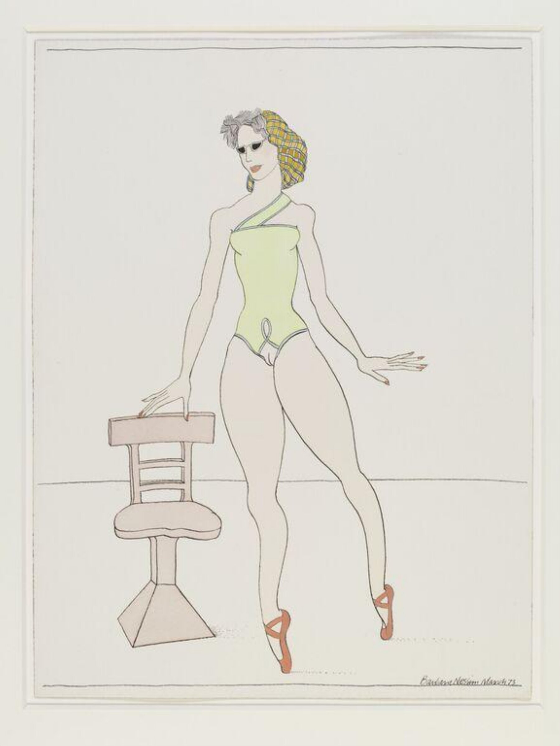 WomanGirl with Snood, Barbara Nessim, 1973