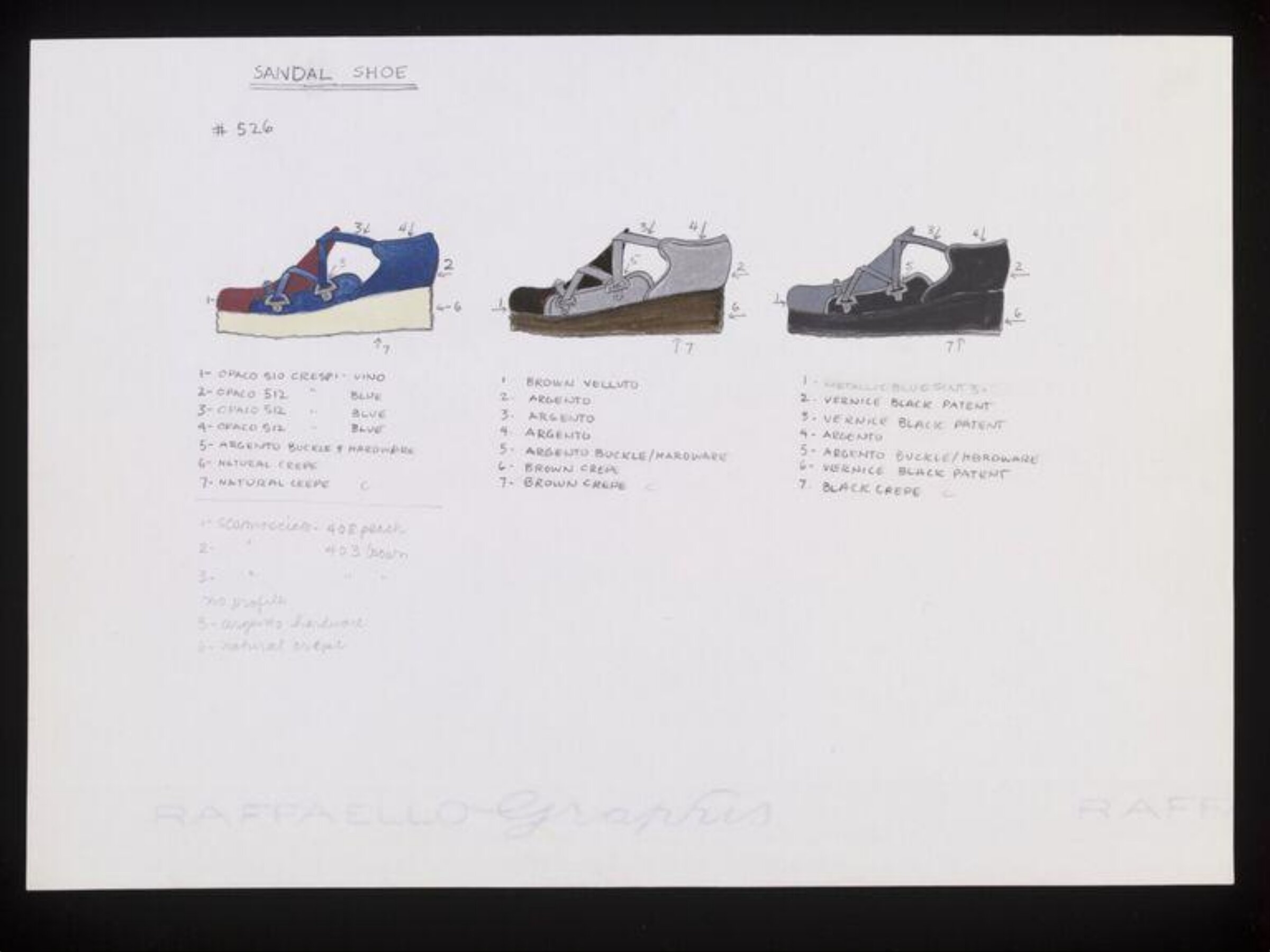 Sandal Shoe, Barbara Nessim, 1973