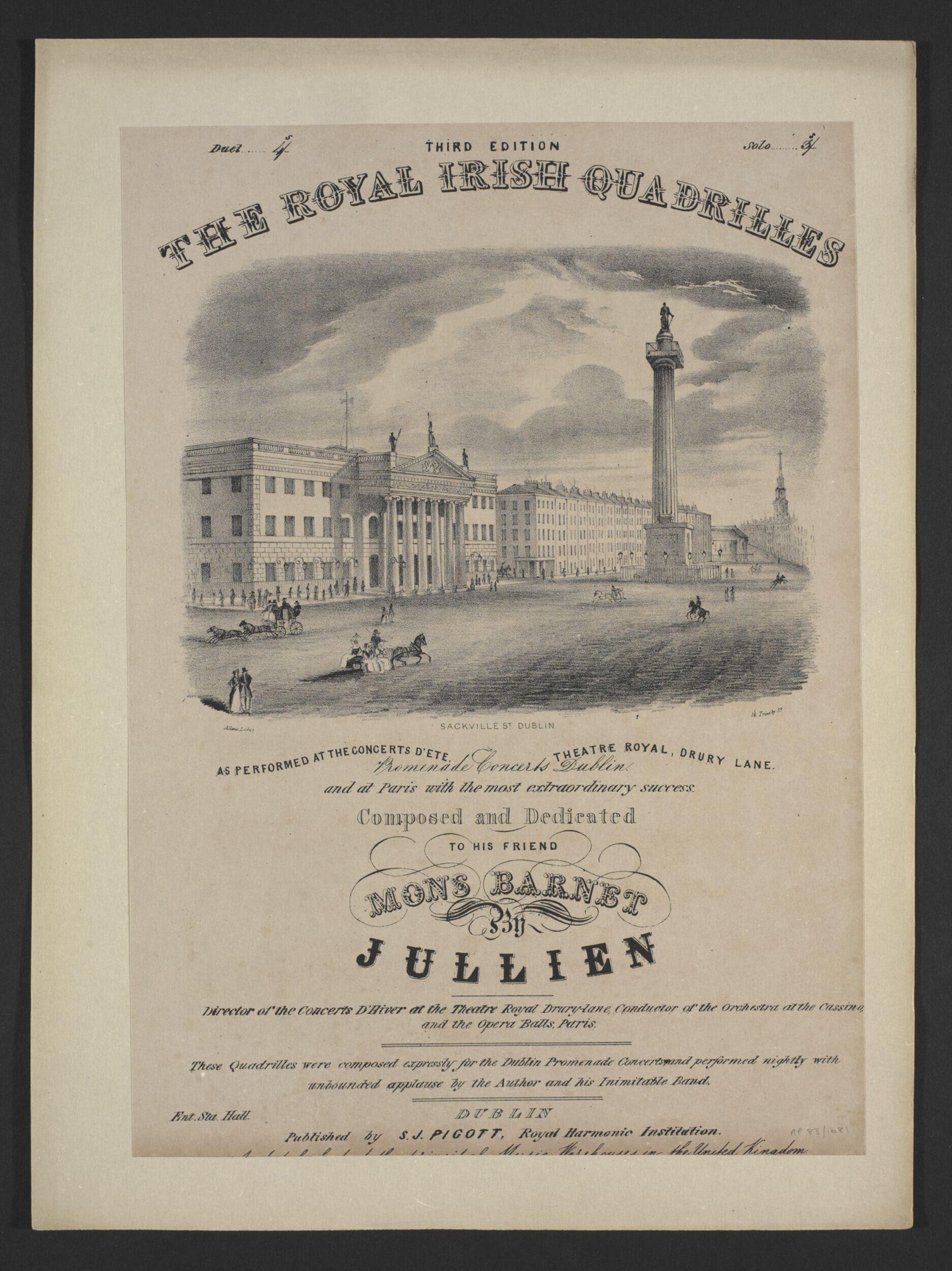 The Royal Irish Quadrilles by Jullien, Louis Antoine