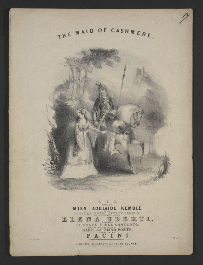The Maid of Cashmere (ca. 19th century) by Sante Pacini