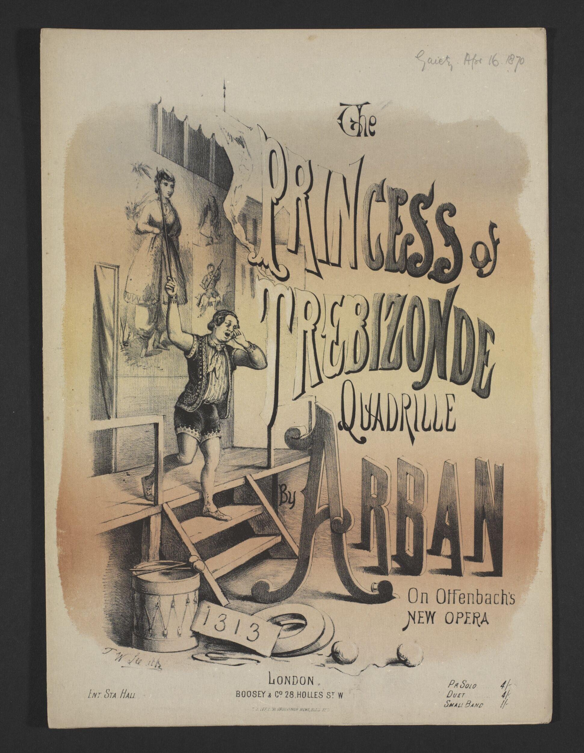 The Princess of Trebizonde Quadrille by Lee, Thomas Wales