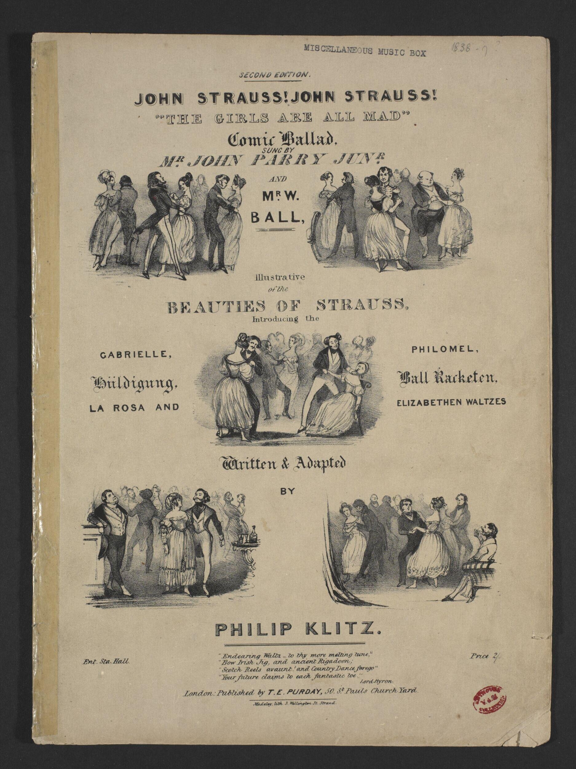 John Strauss! John Strauss! The Girls are All Mad by Klitz, Philip