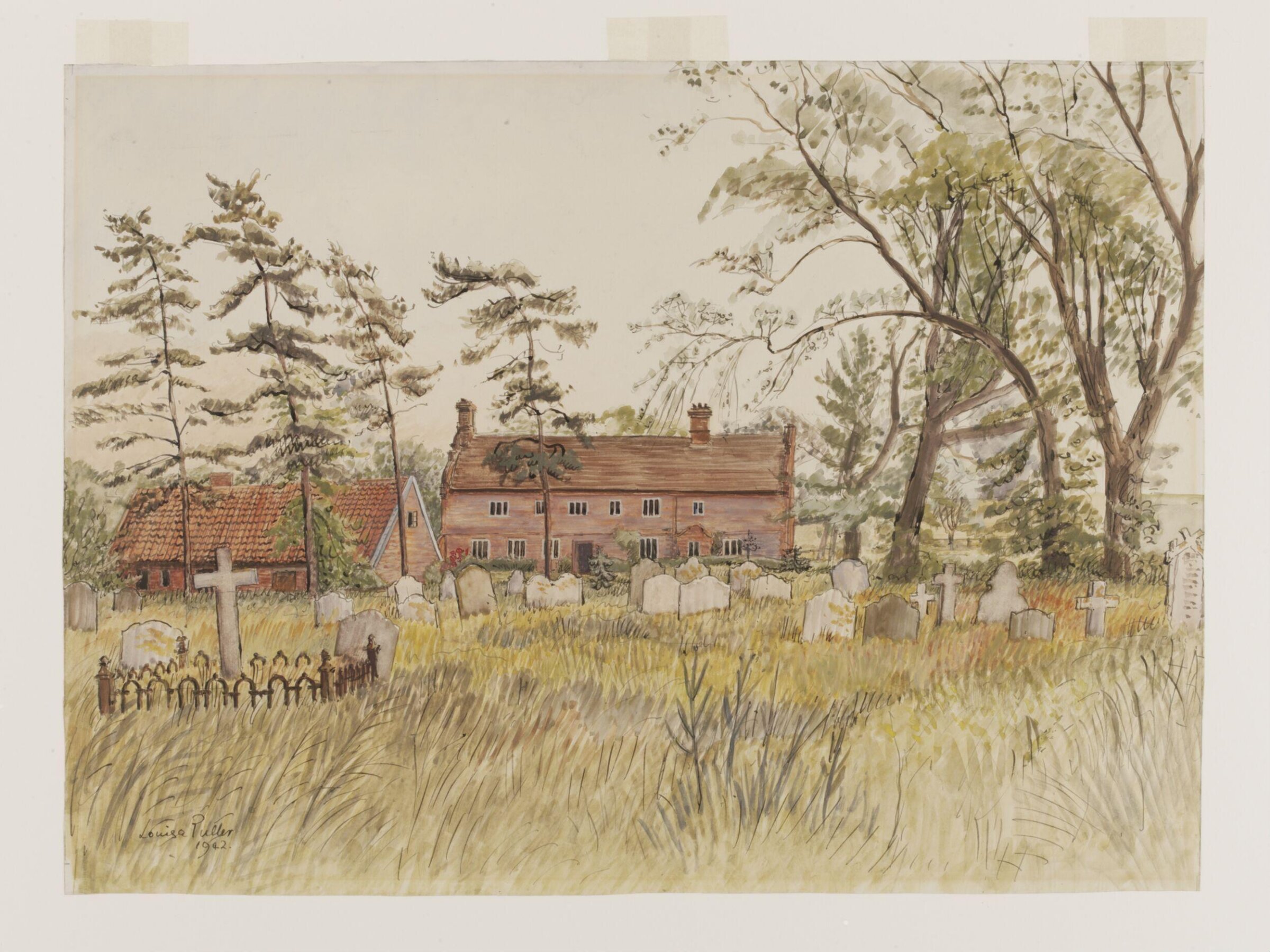 Church Farm (from the Churchyard) Sudbourne, Puller, 1942