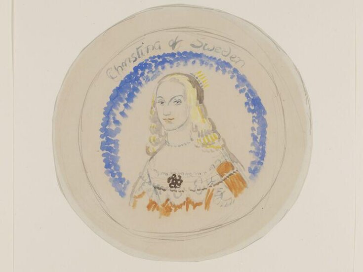 Design for Christina of Sweden plate top image