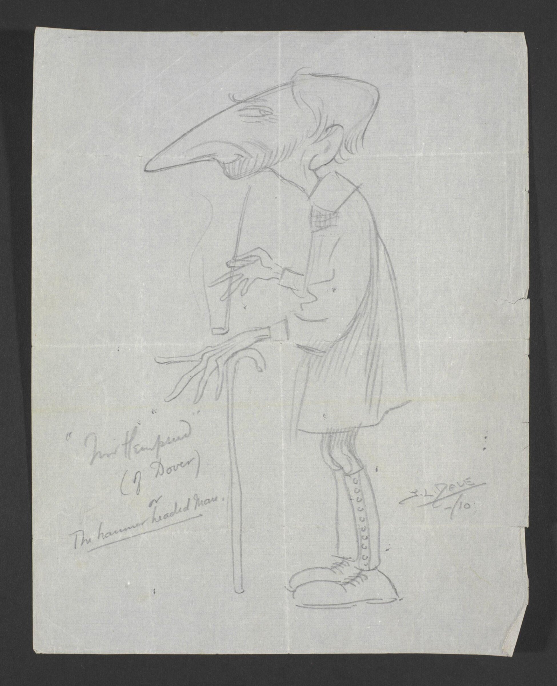 "Mr Hempend" (of Dover) or The hammer headed Man, J.L. Dale, 1910