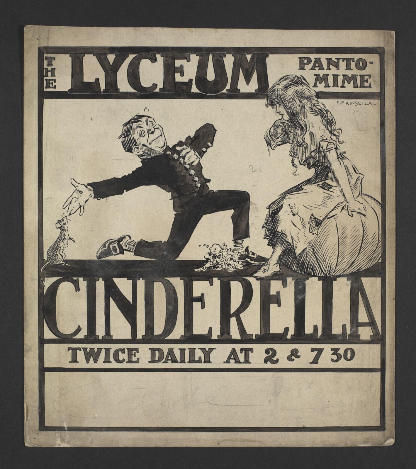 The Lyceum Pantomime, Cinderella, Edward Patrick Kinsella, 1918