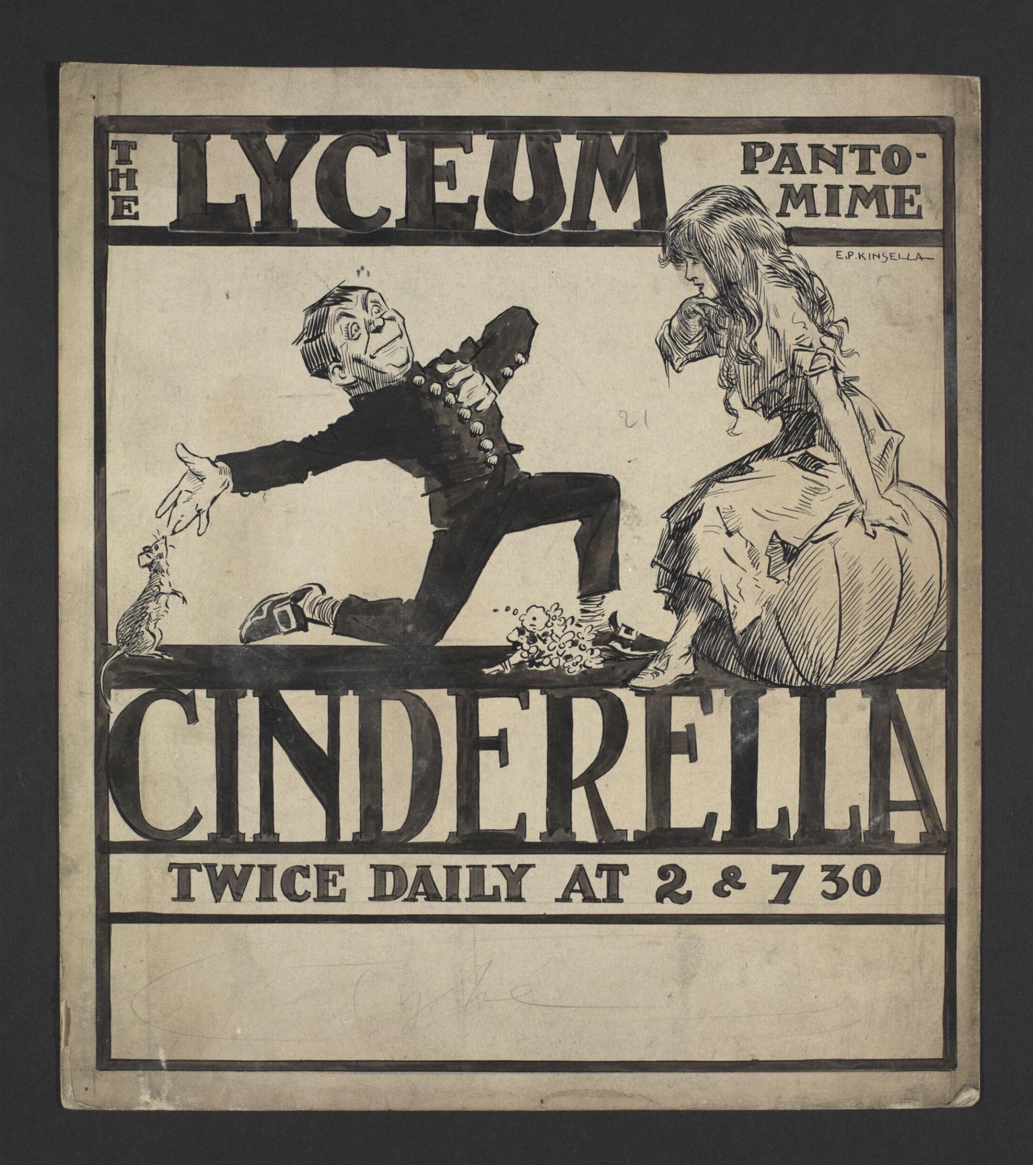 The Lyceum Pantomime, Cinderella, Edward Patrick Kinsella, 1918