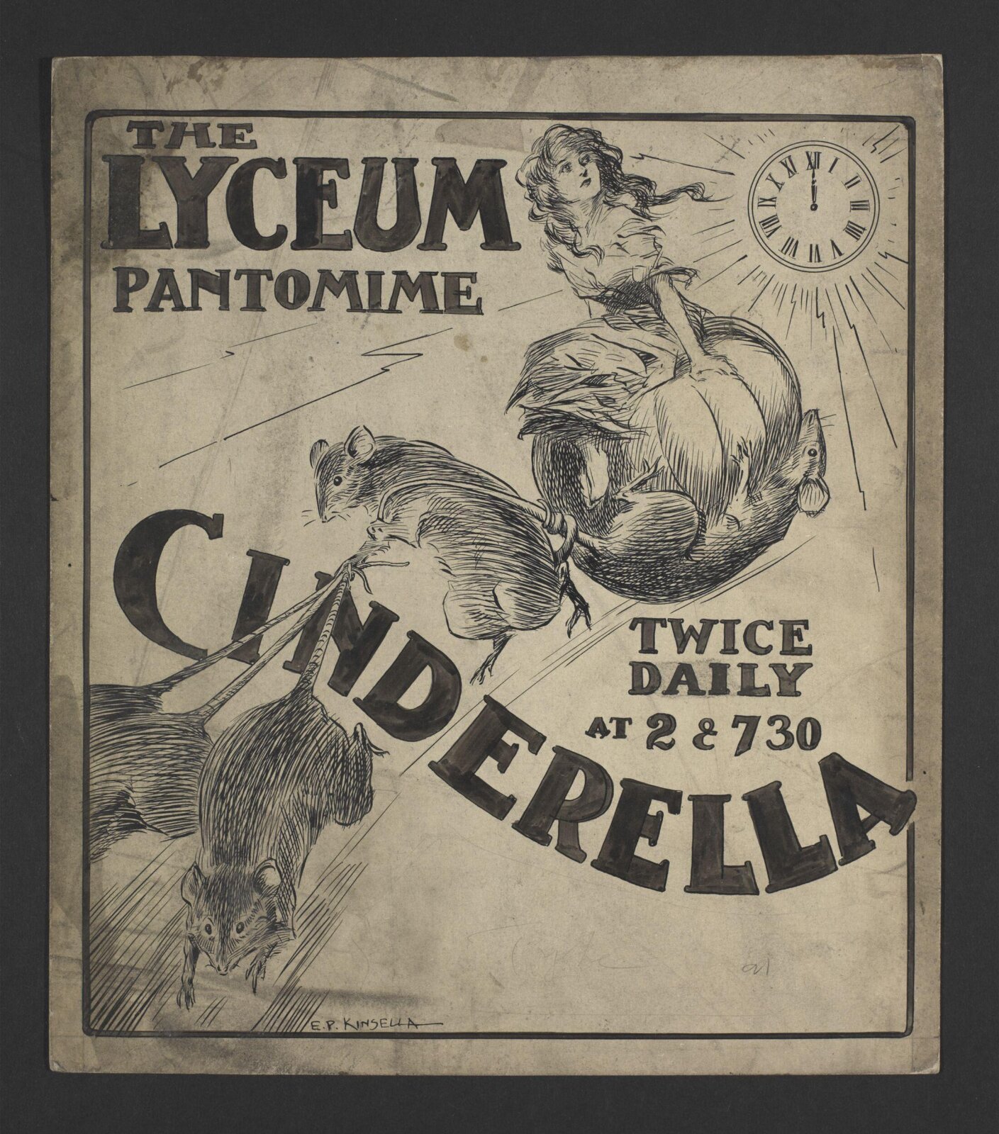The Lyceum Pantomime, Cinderella, Edward Patrick Kinsella, 1918