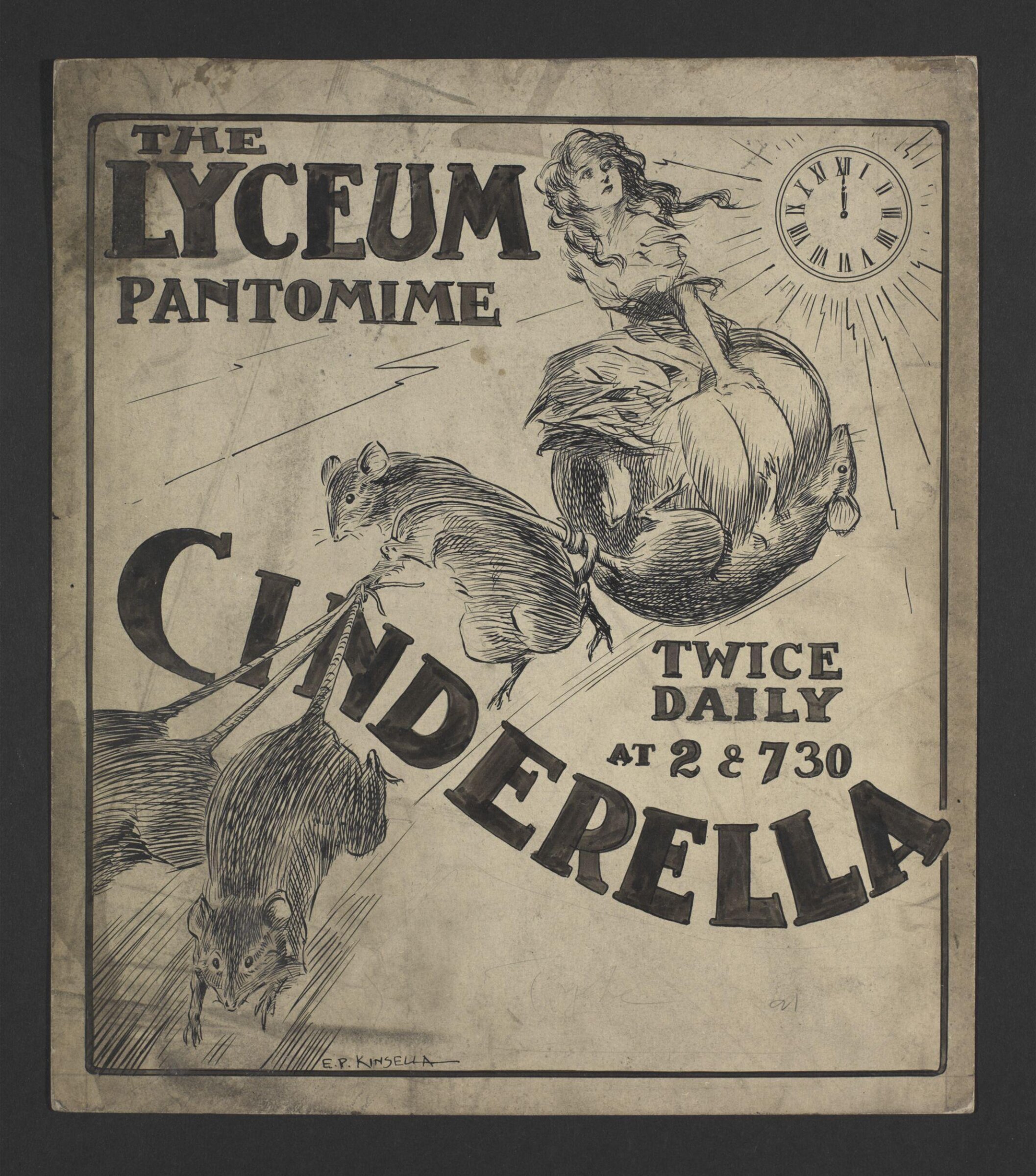 The Lyceum Pantomime, Cinderella, Edward Patrick Kinsella, 1918