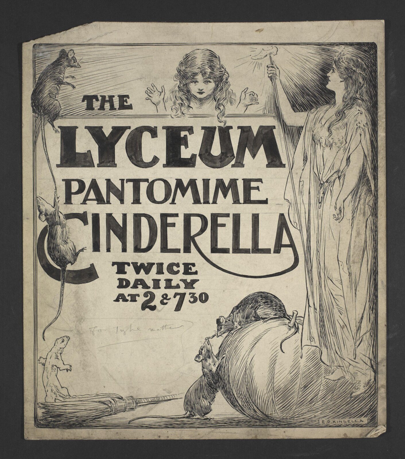 The Lyceum Pantomime, Cinderella, Edward Patrick Kinsella, 1918
