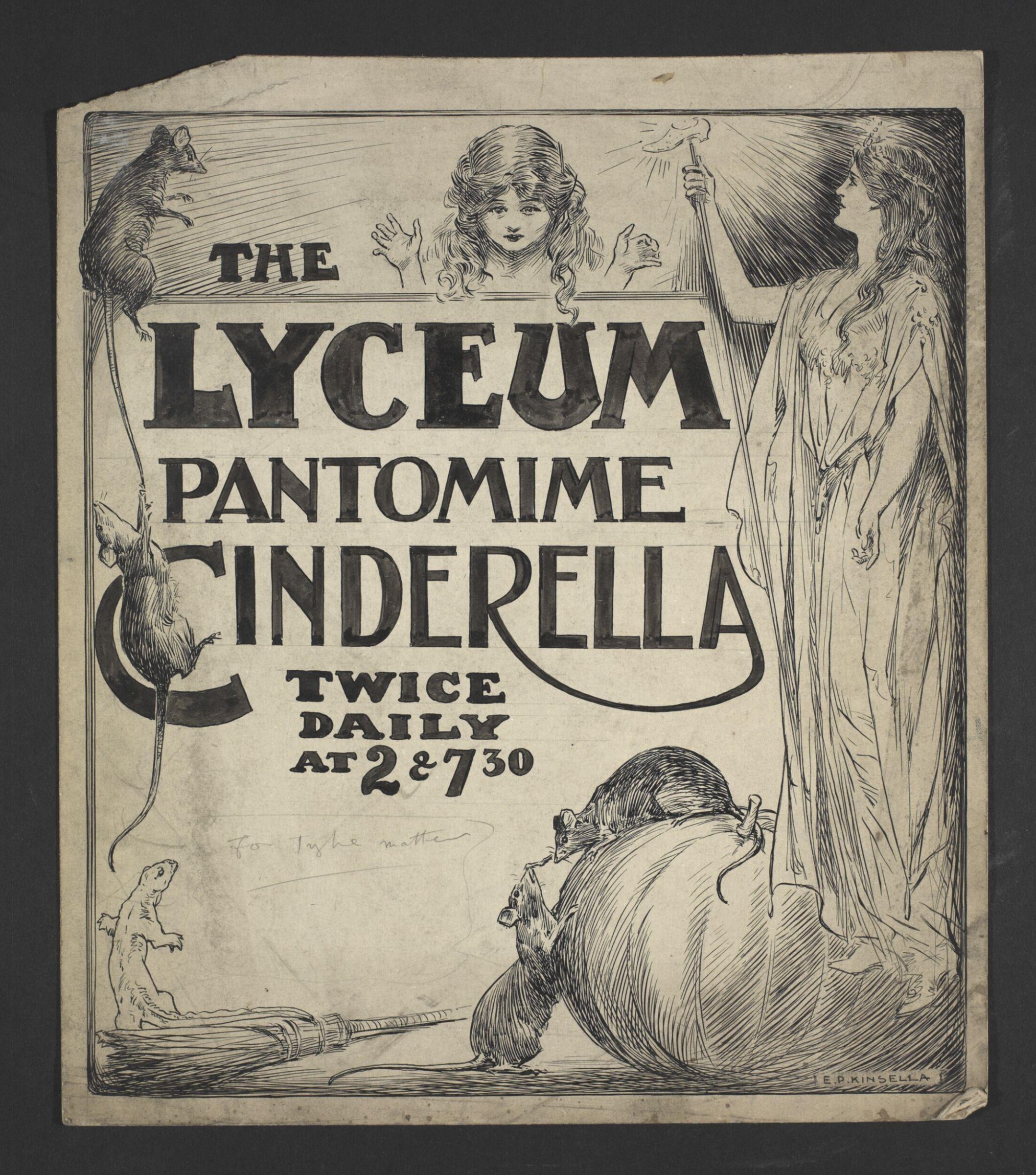 The Lyceum Pantomime, Cinderella, Edward Patrick Kinsella, 1918