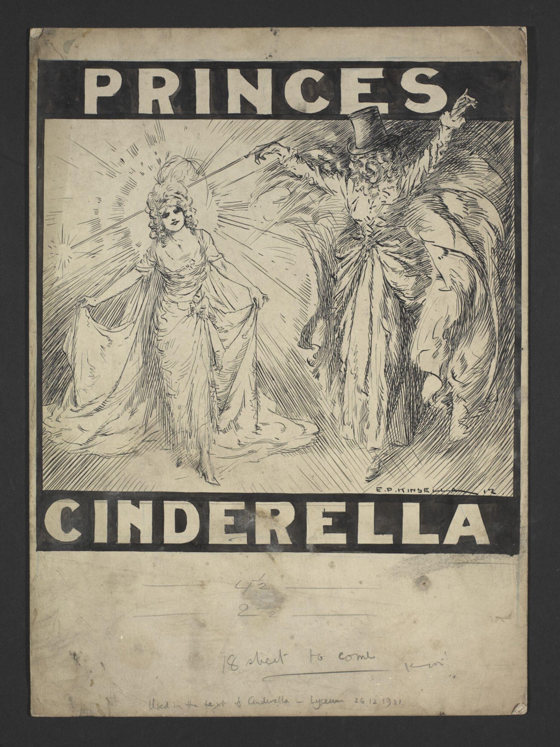Princes Theatre/Cinderella, Edward Patrick Kinsella, 1931