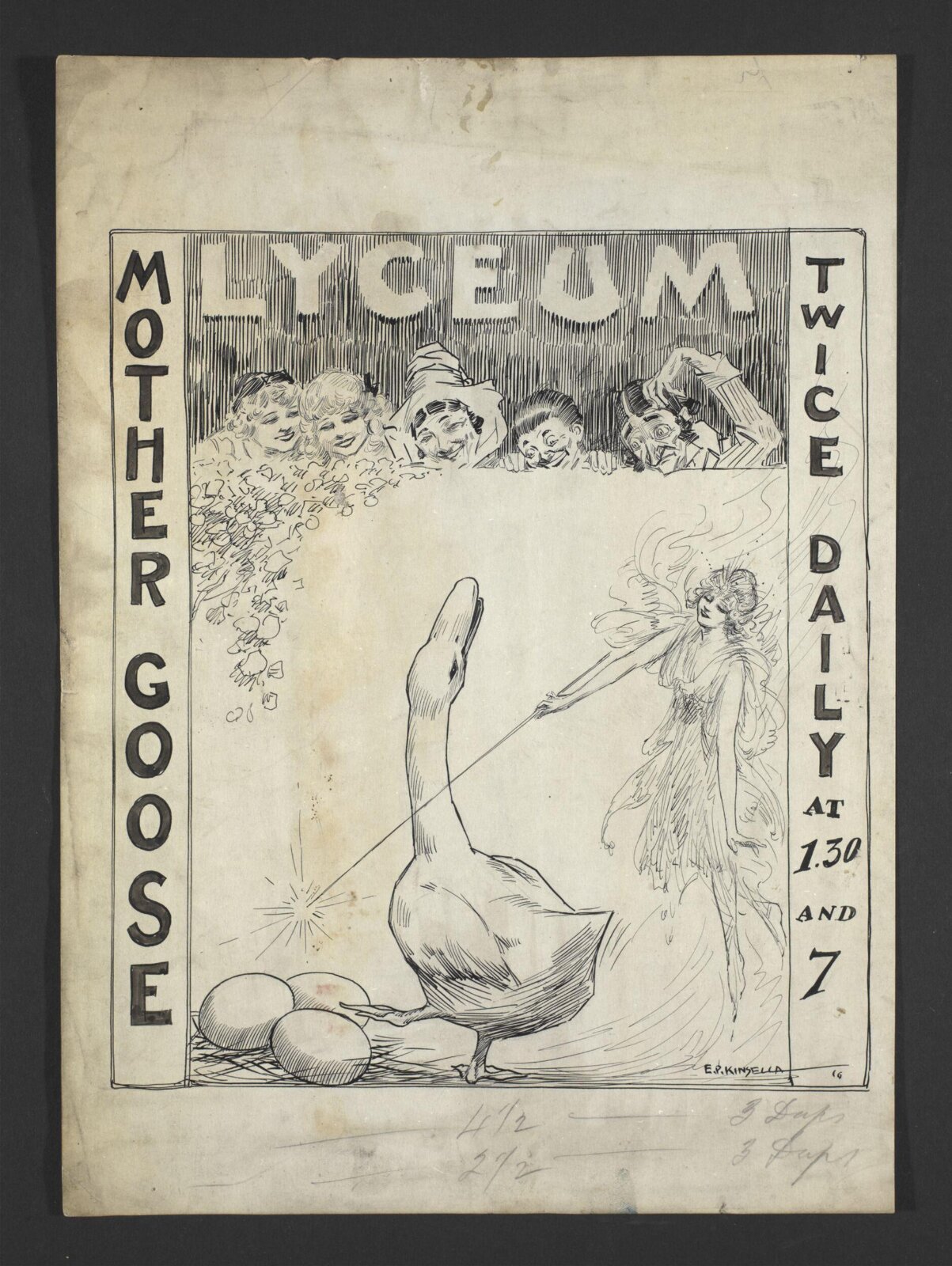 Lyceum/Pantomime, Edward Patrick Kinsella, 1916-7