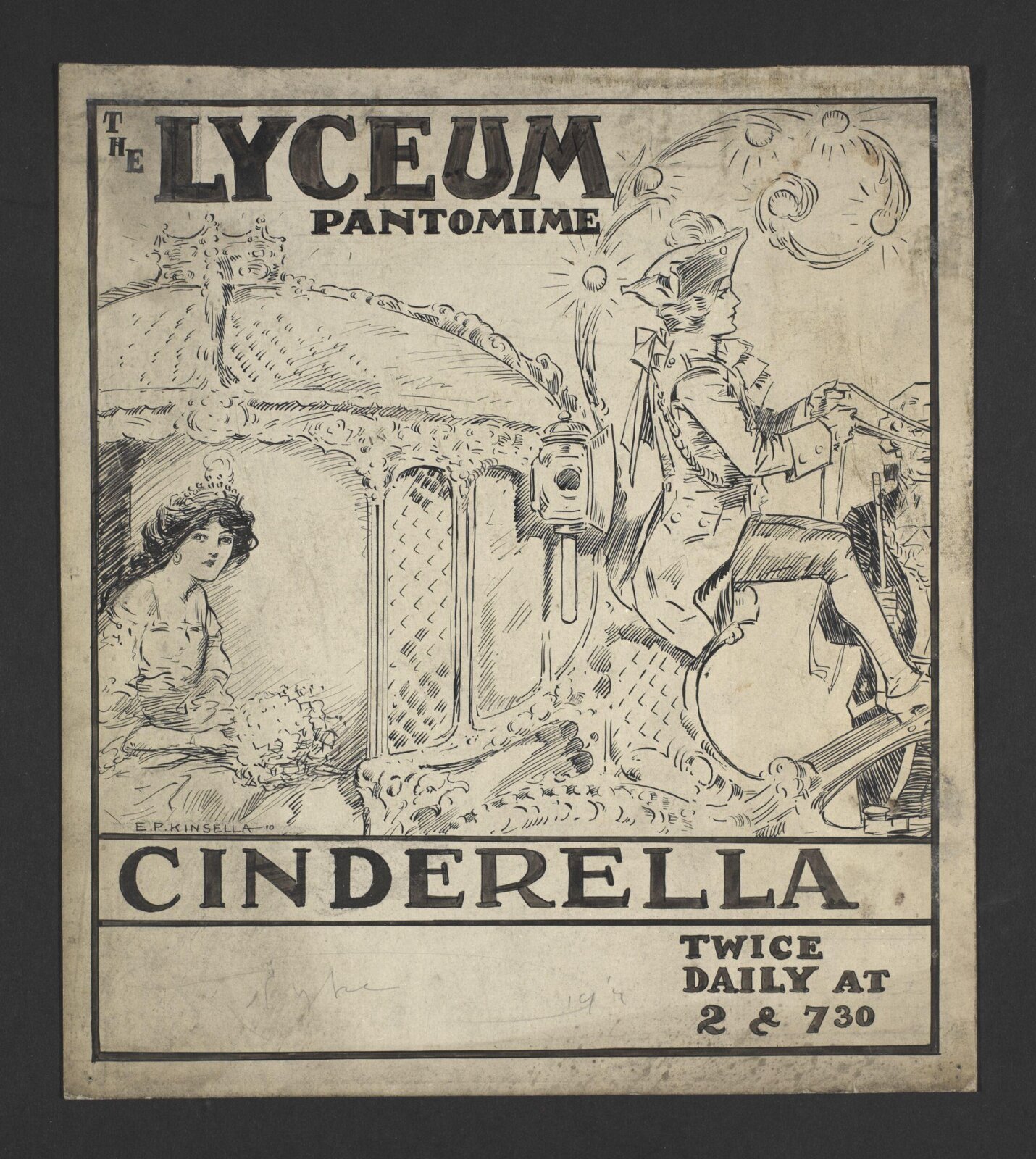 The Lyceum Pantomime, Cinderella, Edward Patrick Kinsella, 1918