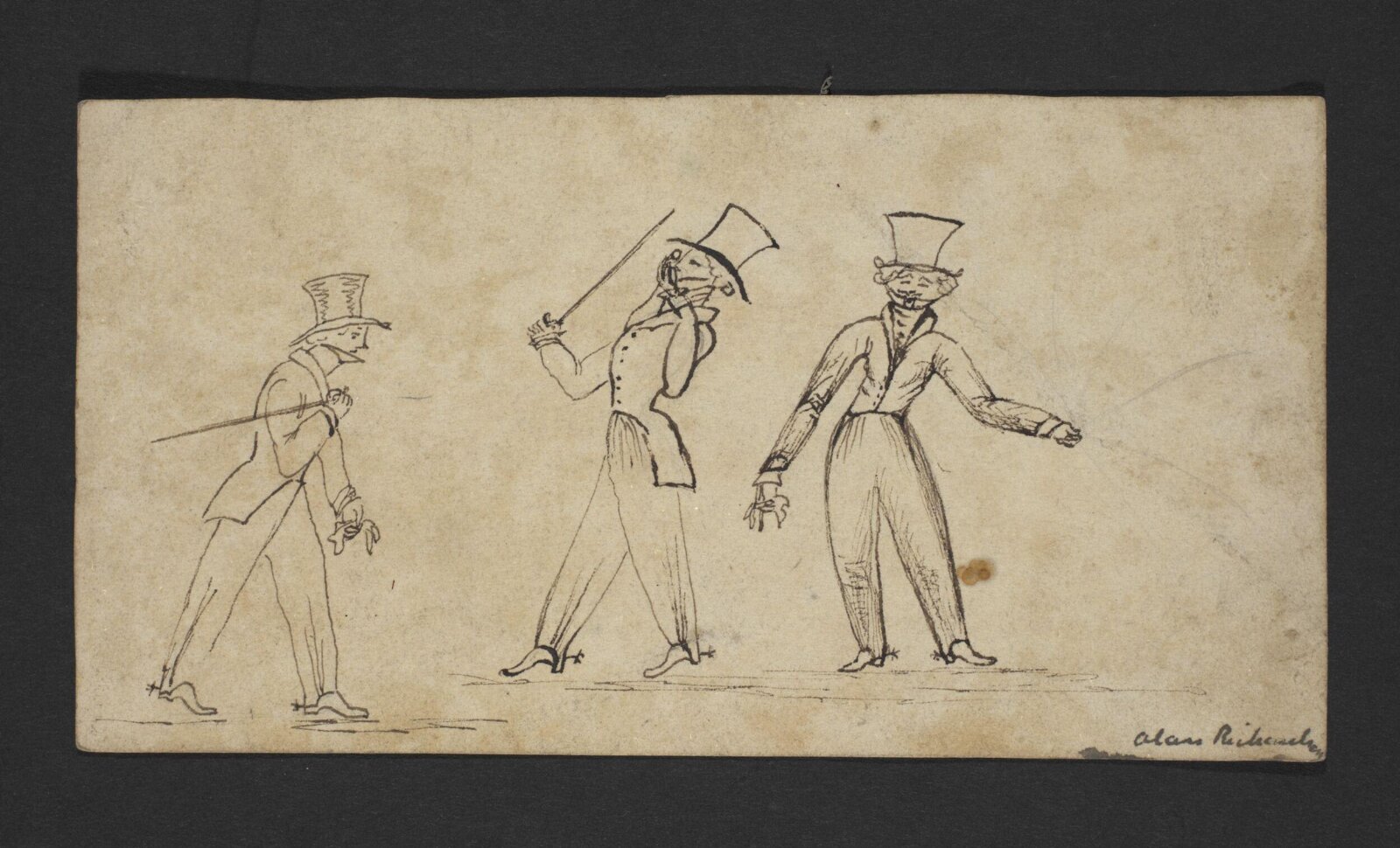 Drawing, Alan Richardson, late 19th century