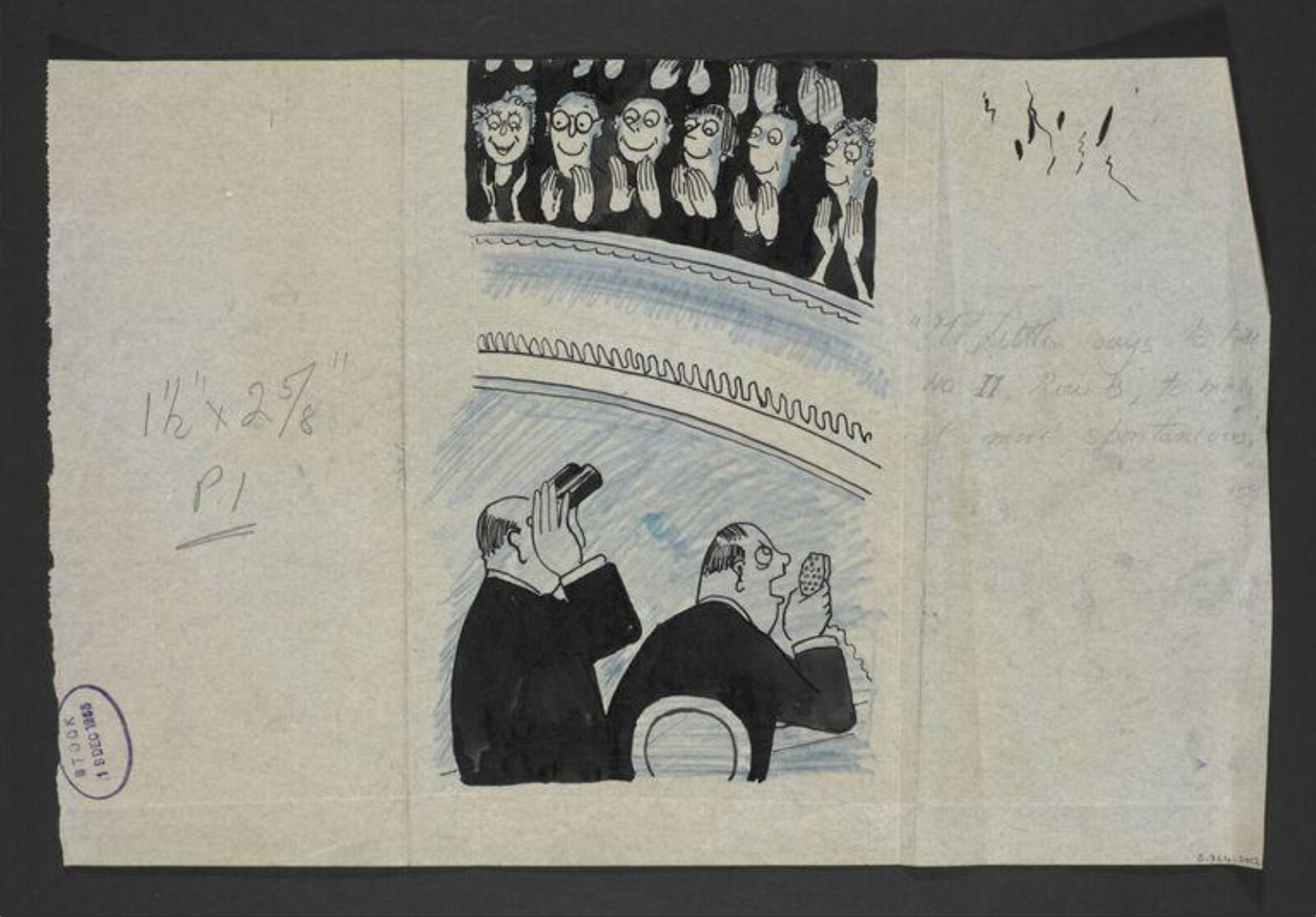 Drawing, Osbert Lancaster, 1953