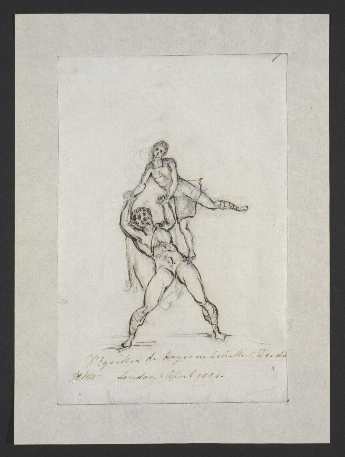 Drawing, François Huet, 1804