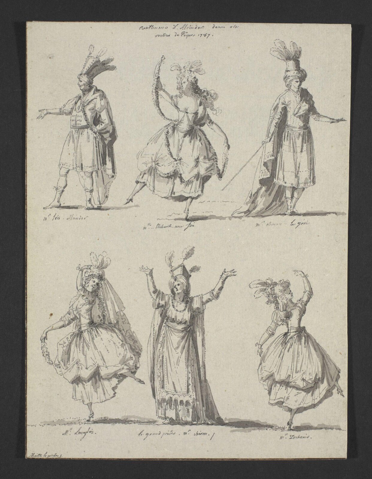 H Beard Print Collection, Alexandre Moitte, possibly 1787