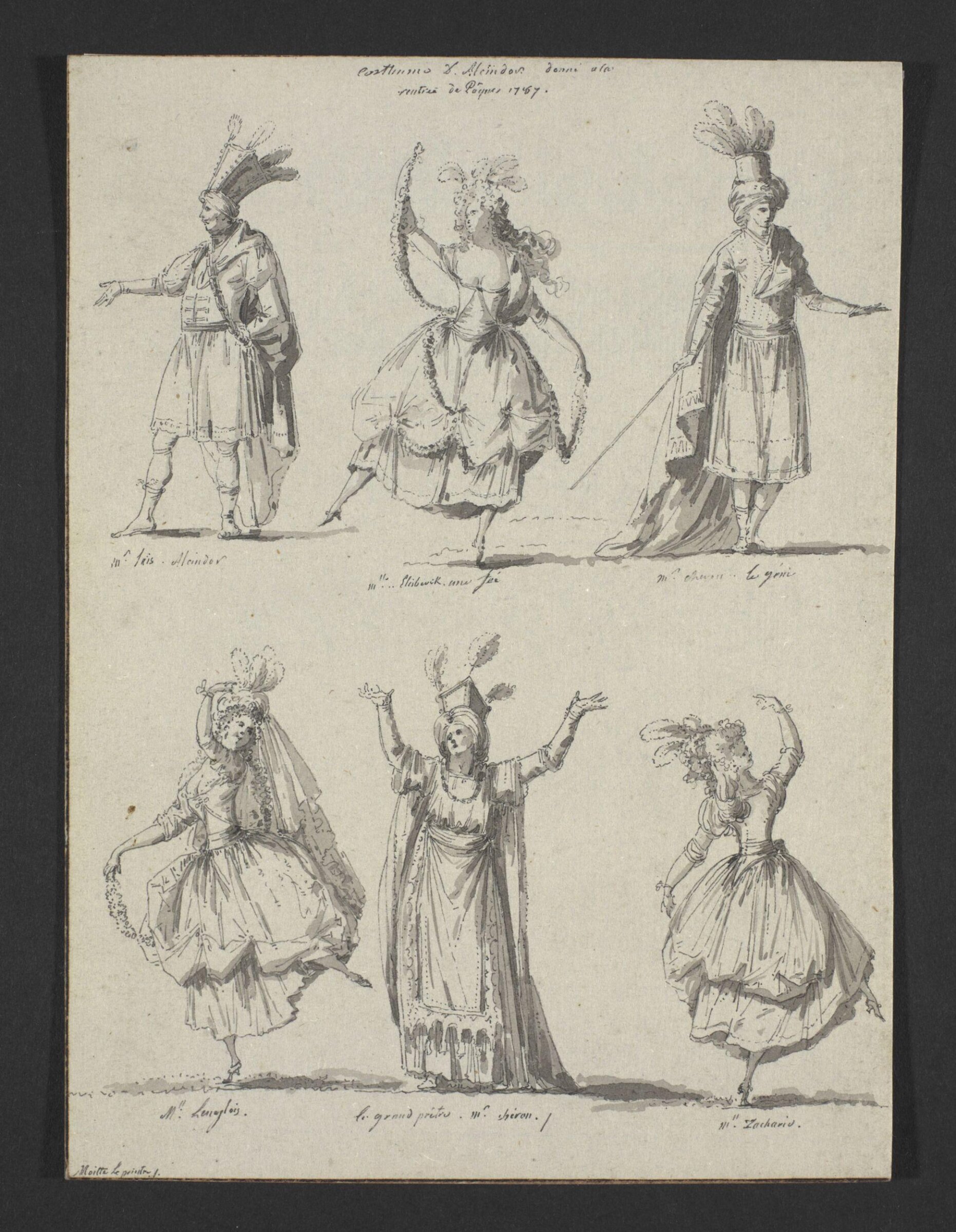H Beard Print Collection, Alexandre Moitte, possibly 1787