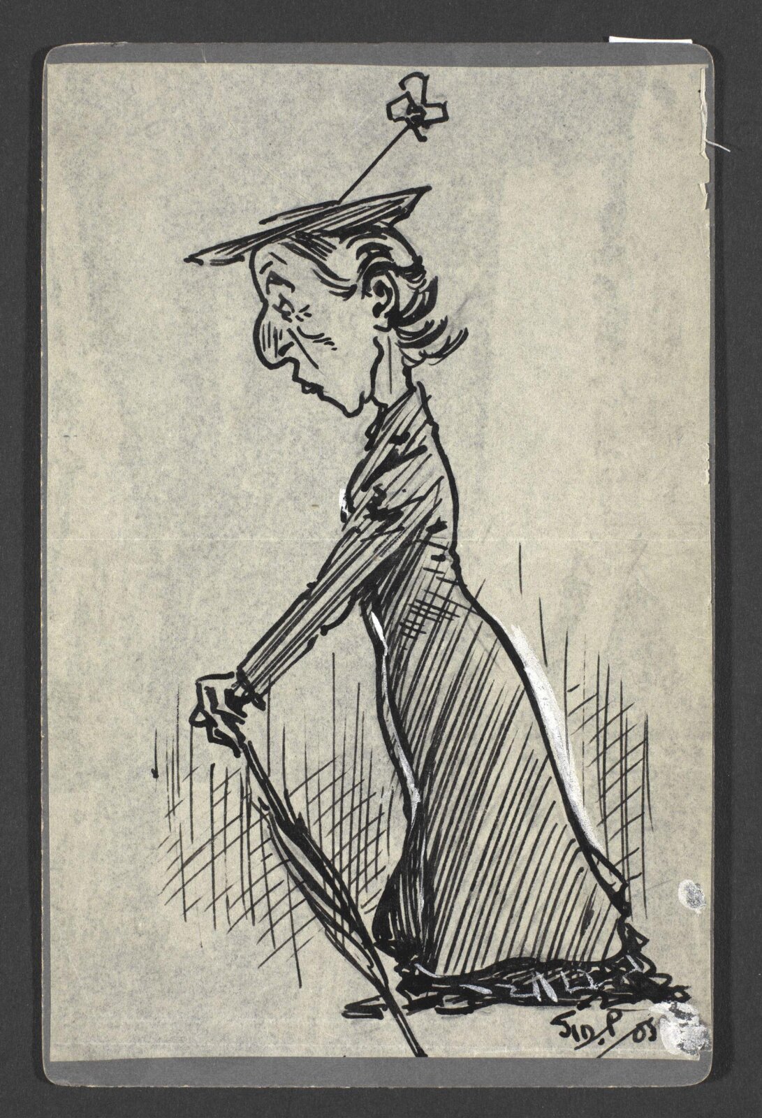 Drawing, Sid P., possibly 1905
