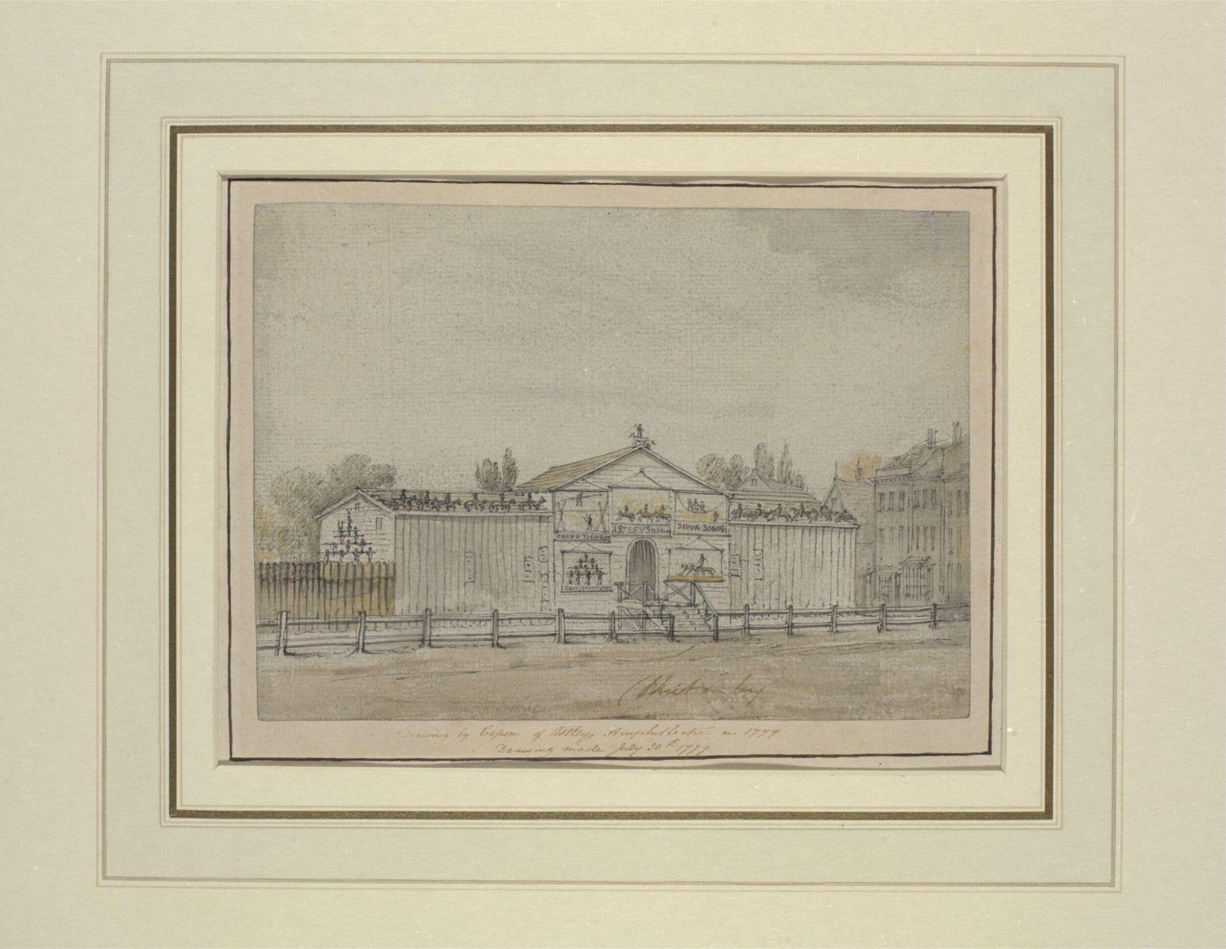 Astley's Amphitheatre in 1777, William Capon, 1777
