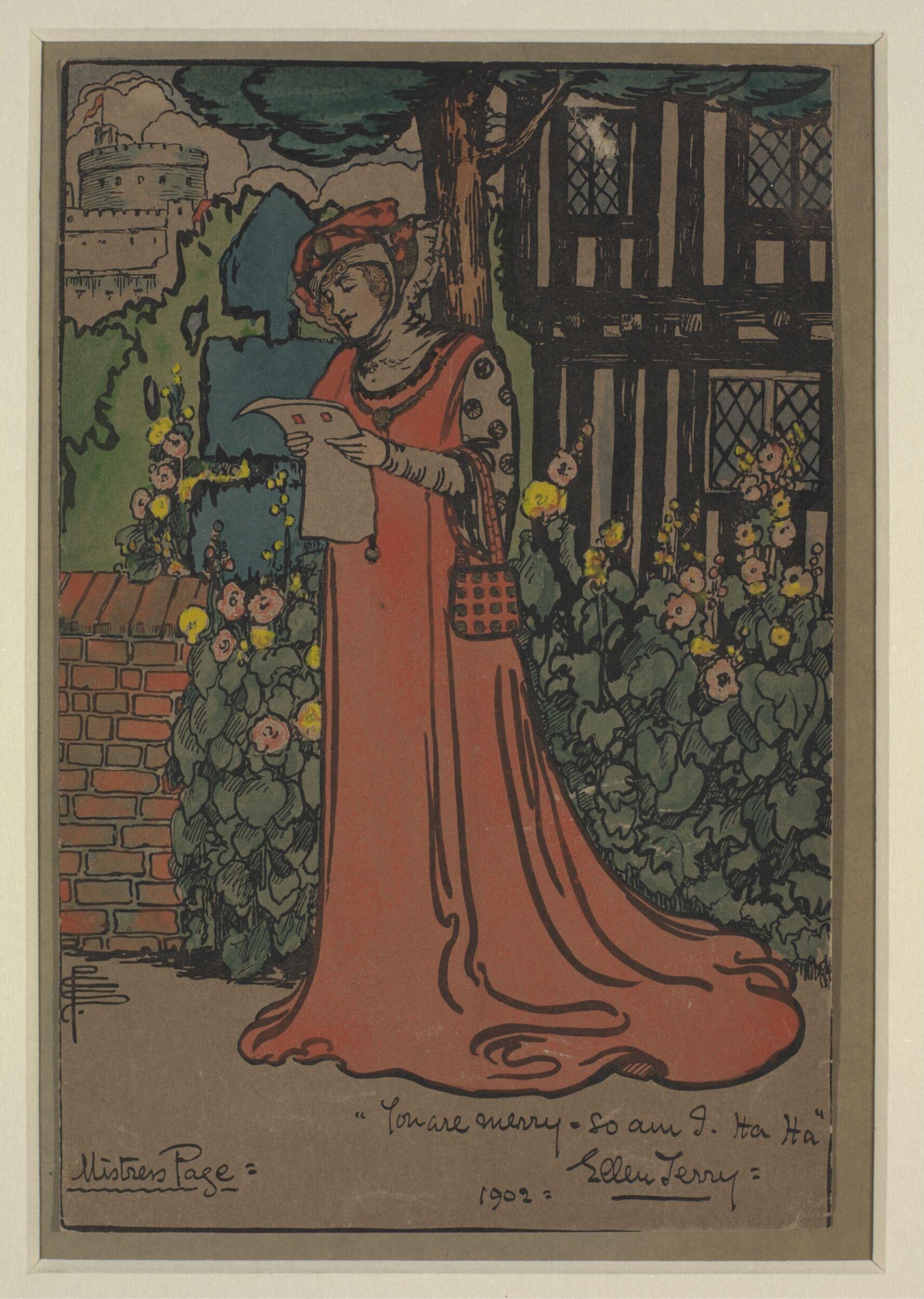 Drawing, Pamela Colman Smith, 1902