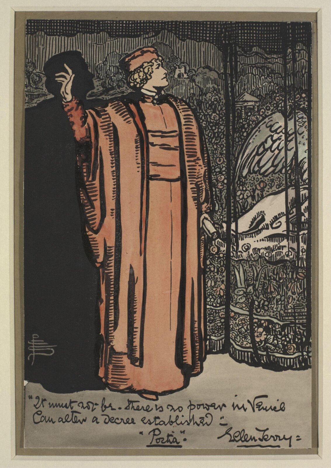 Drawing, Pamela Colman Smith, probably 1903