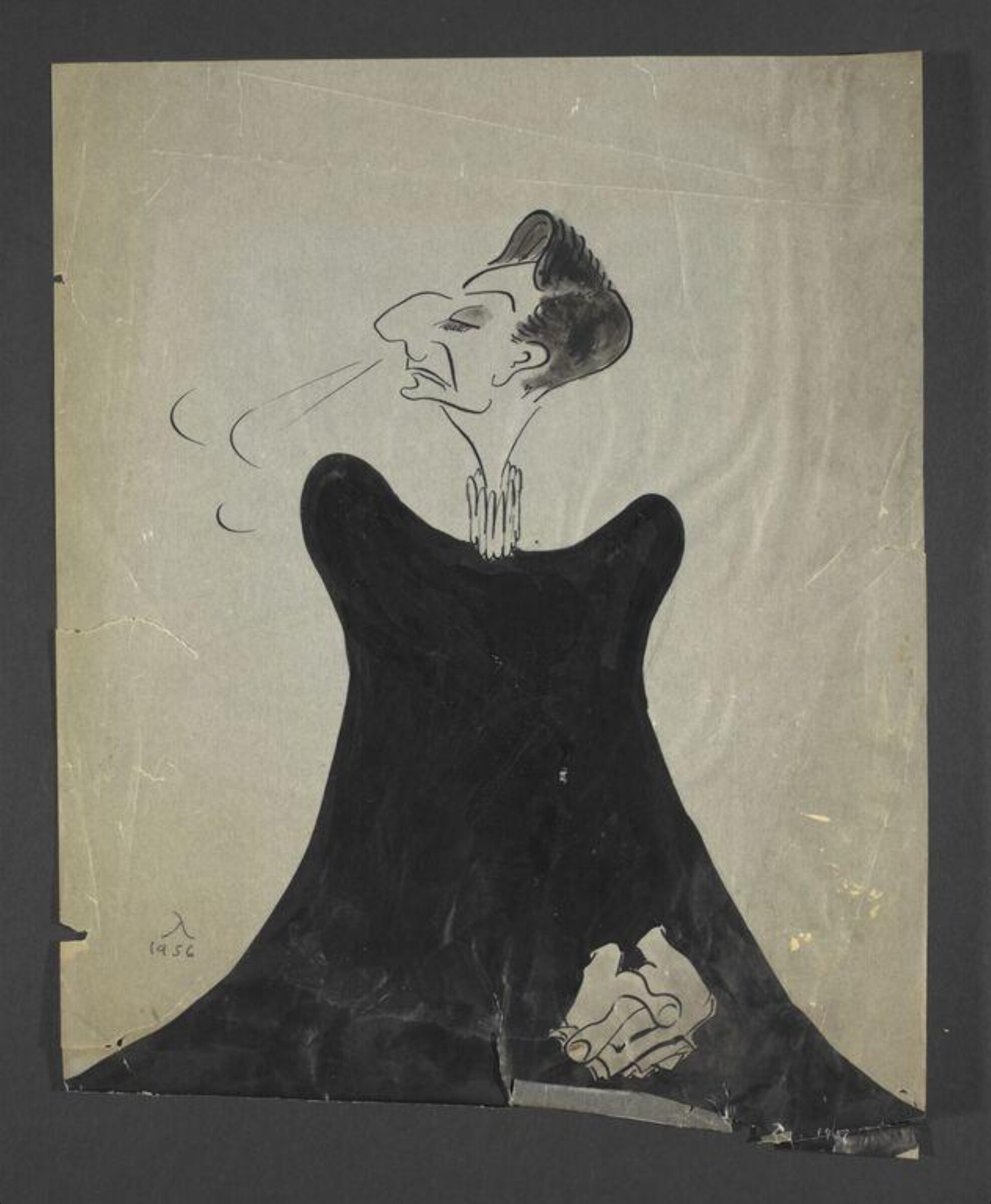 Drawing, Peter Lambda, 1956