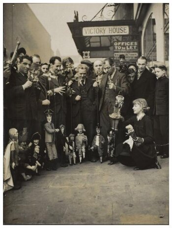 Puppeteers photograph including Molly Sheldrake