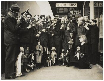 Photograph of members of the British Puppet and Model Theatre Guild, 1938