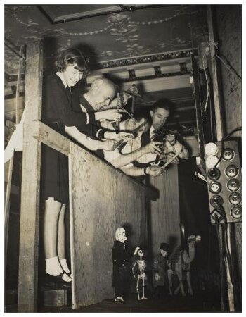 Photograph of members of the British Puppet and Model Theatre Guild, 1938