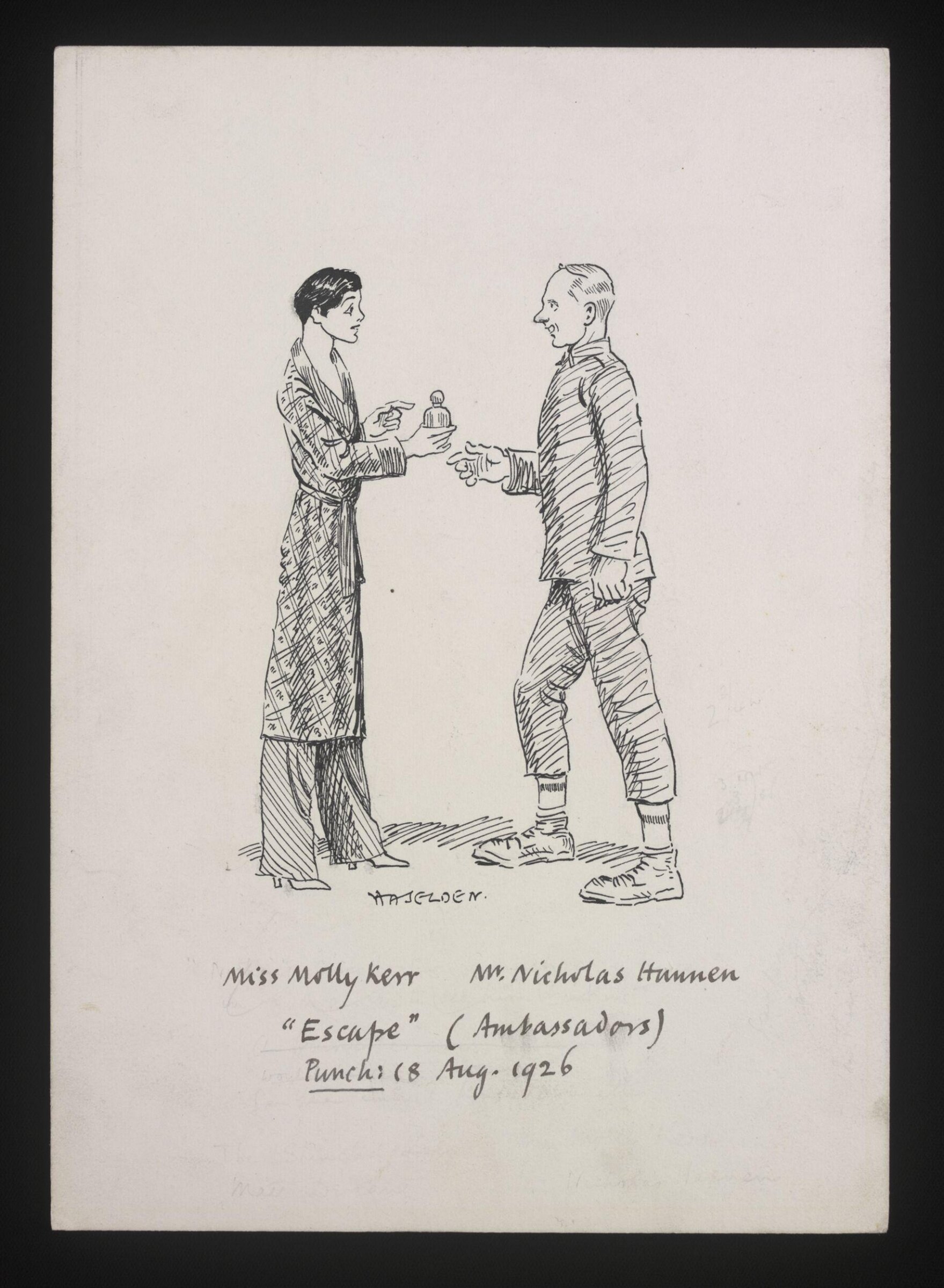 Drawing, William Kerridge Haselden, 12/08/1926