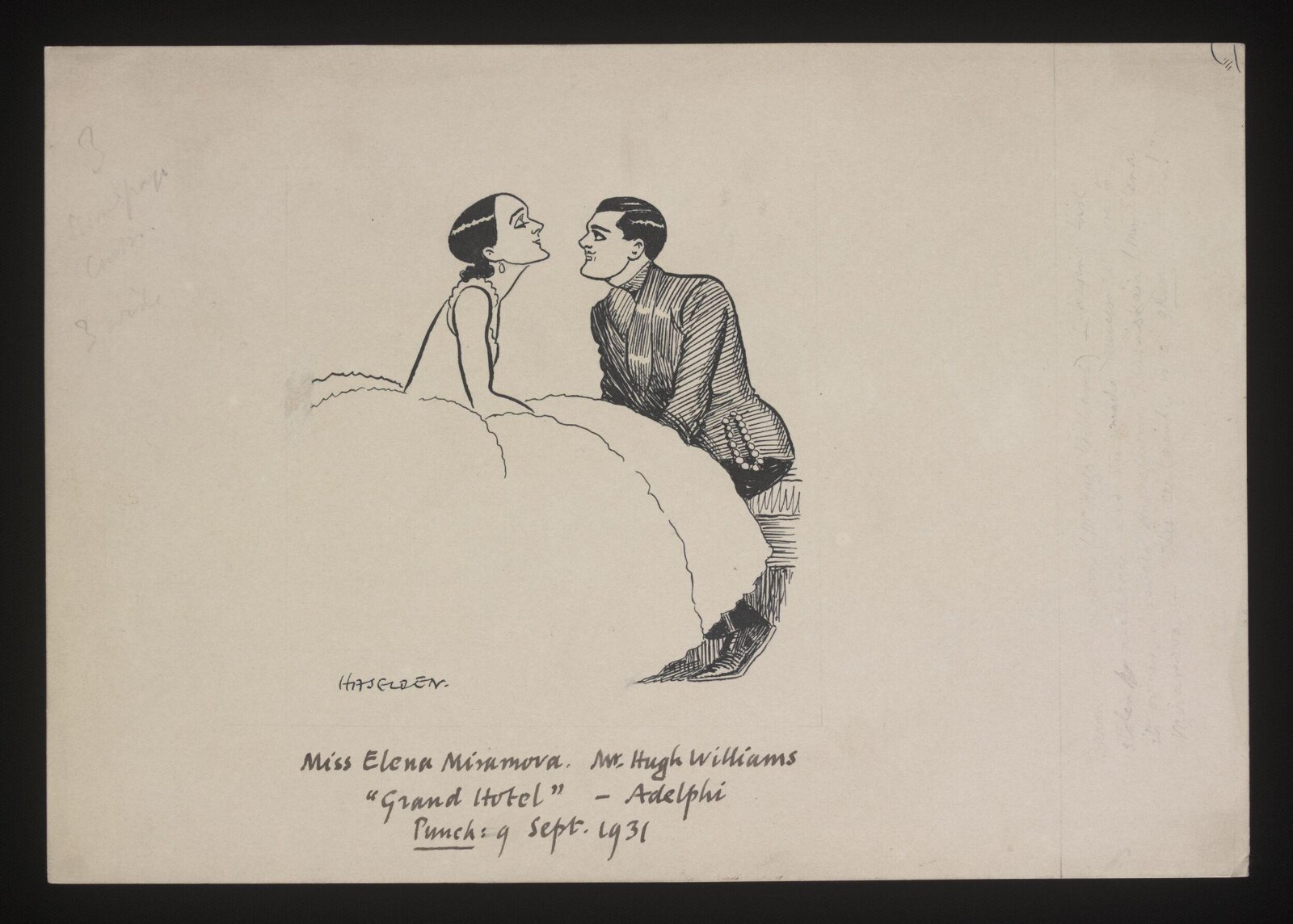 Drawing, William Kerridge Haselden, 09/09/1931