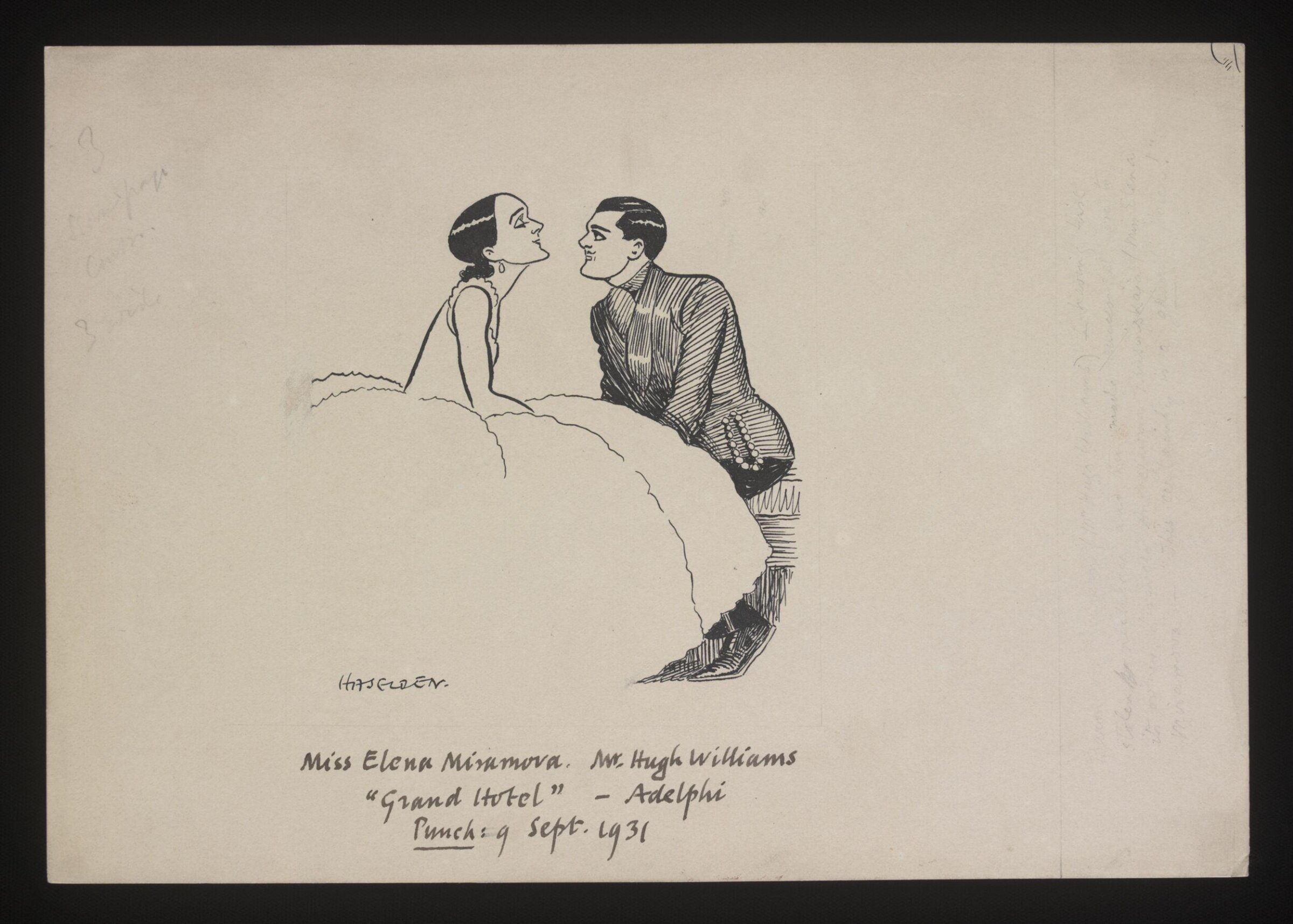 Drawing, William Kerridge Haselden, 09/09/1931