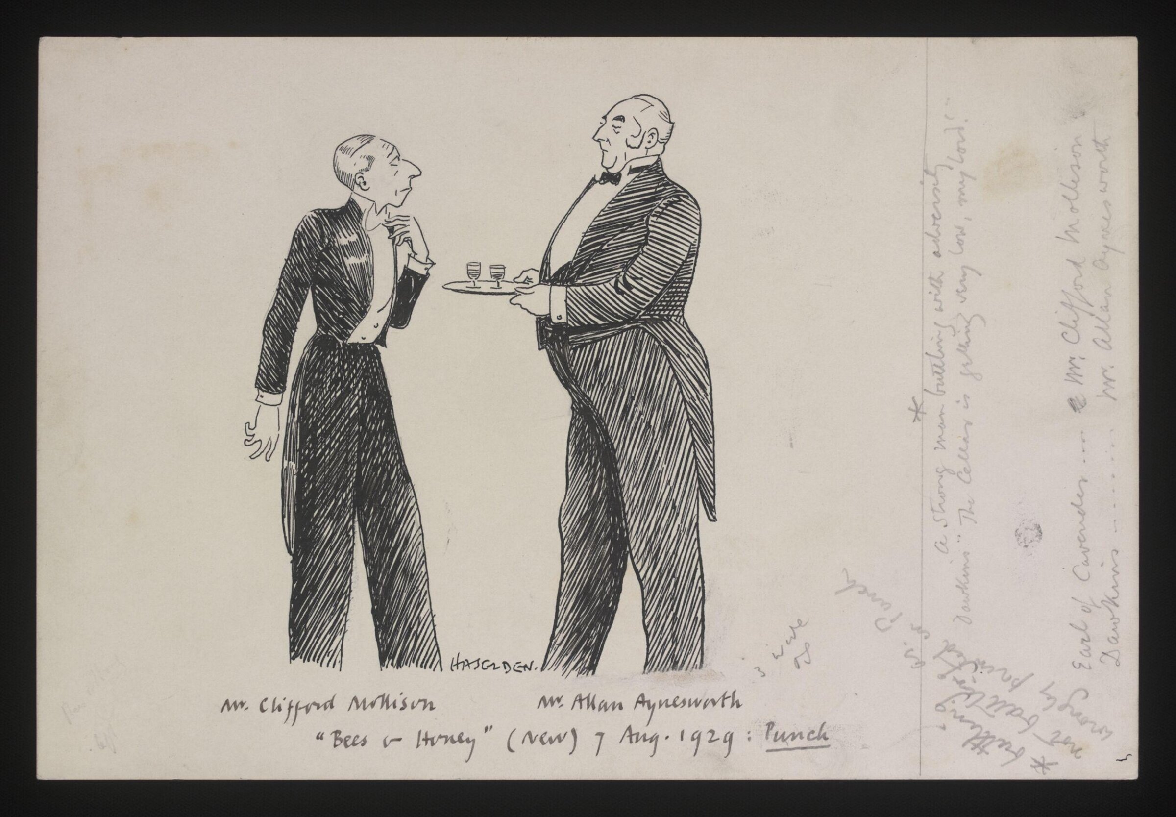 Drawing, William Kerridge Haselden, 7/08/1929