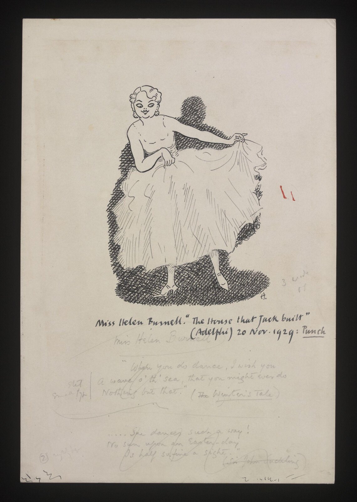 Drawing, William Kerridge Haselden, 20/11/1929